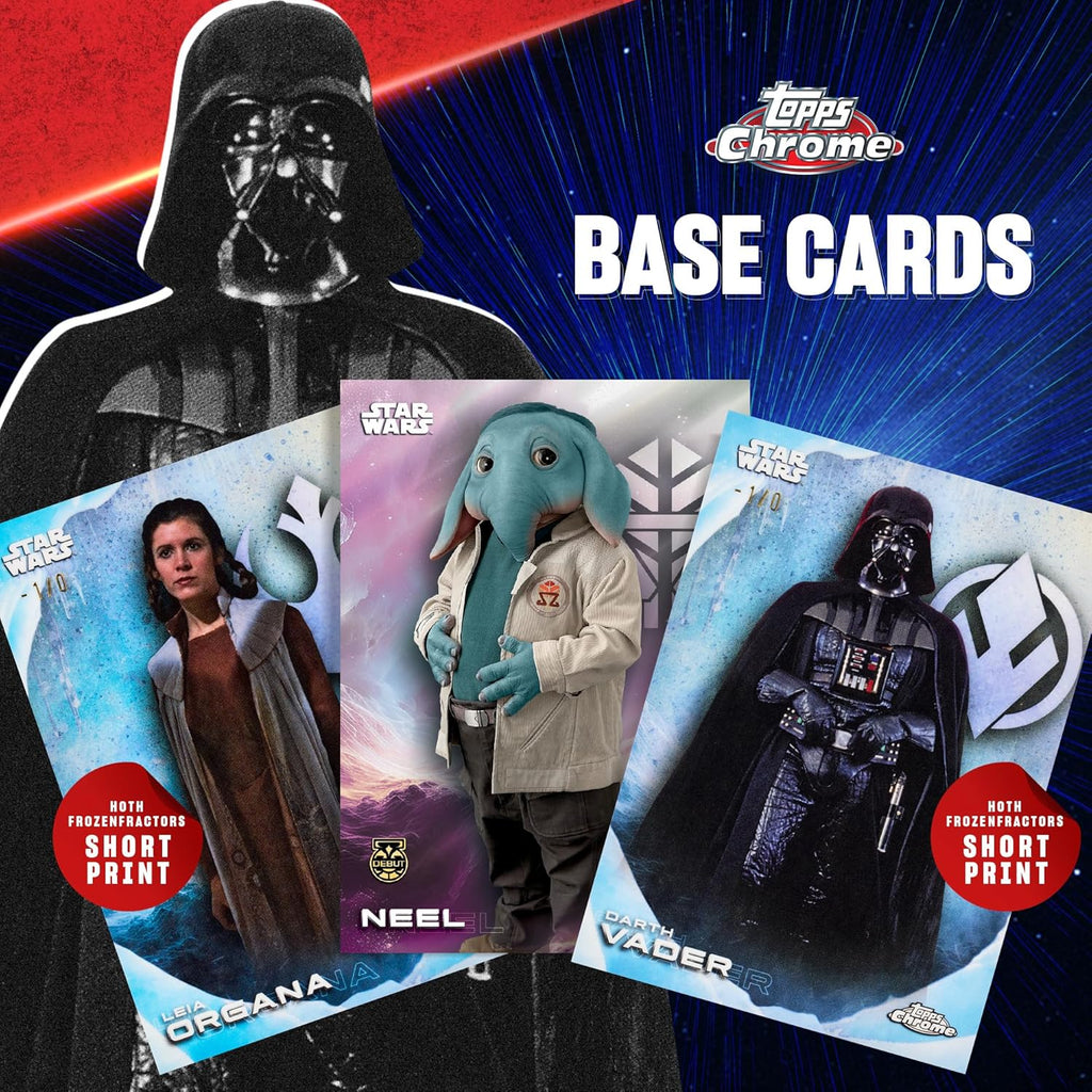 2025 Topps Chrome Star Wars – Fabrikversiegelt – Wertbox
