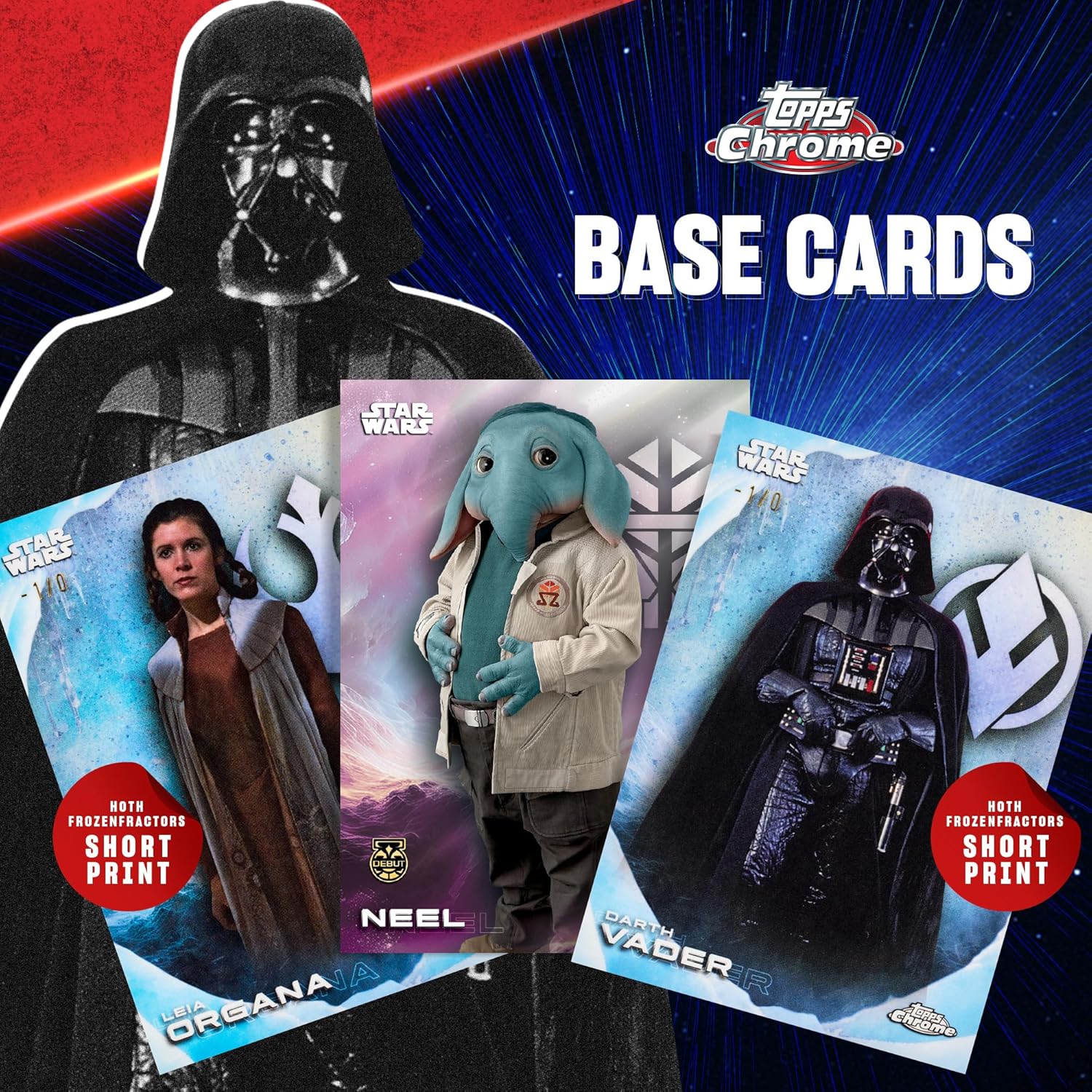 2025 Topps Chrome Star Wars – Fabrikversiegelt – Wertbox