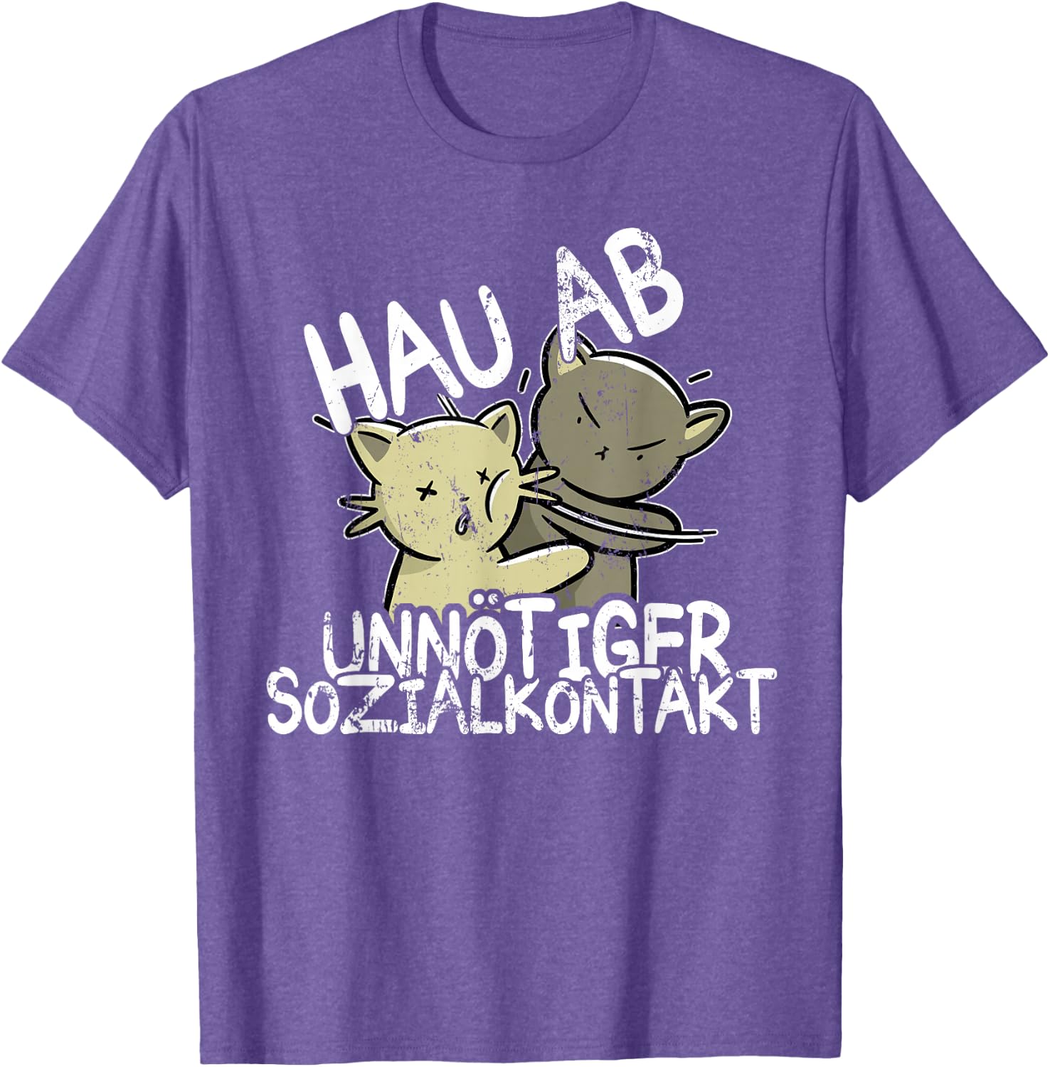 Hau Ab! Unnötiger Sozialkontakt BAKA Anime Style Geschenk T-Shirt