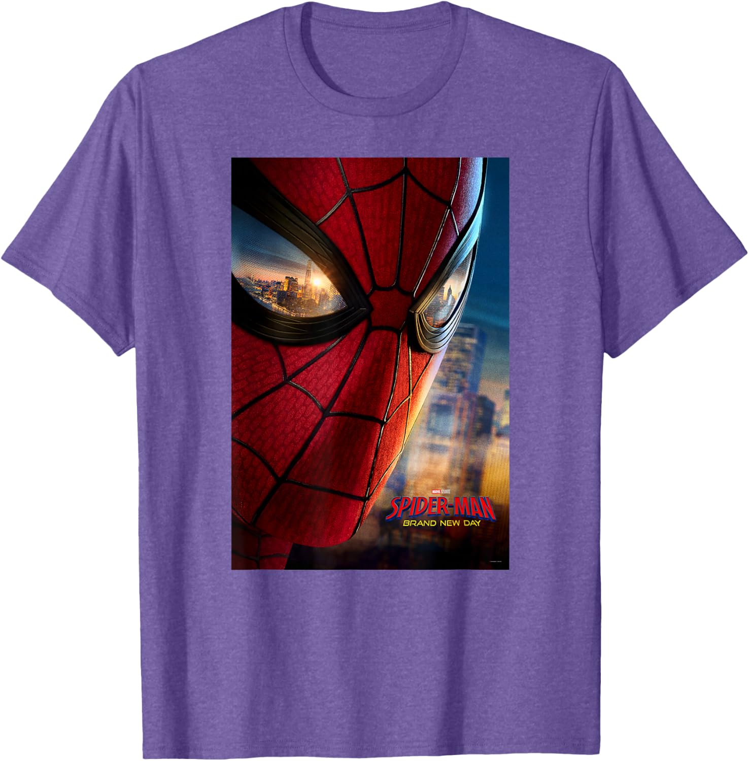 Marvel Studios Spider-Man BND Movie 2026 Mask Eyes Poster T-Shirt