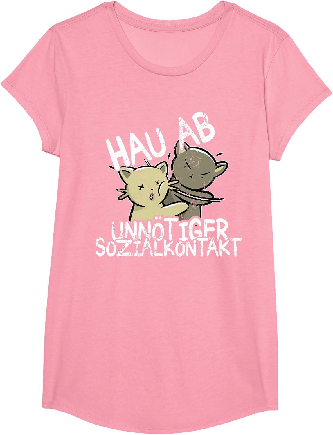 Hau Ab! Unnötiger Sozialkontakt BAKA Anime Style Geschenk T-Shirt