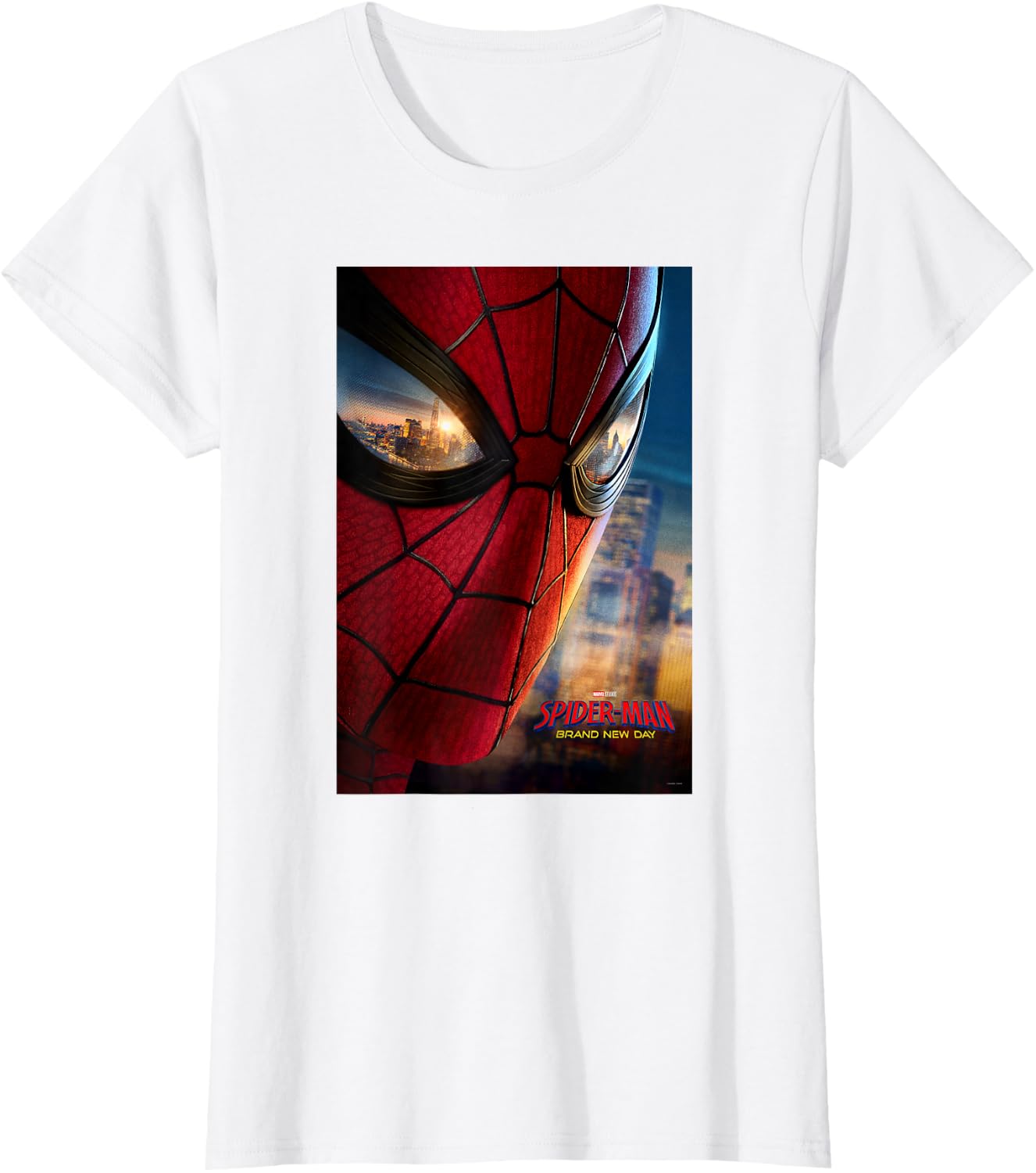 Marvel Studios Spider-Man BND Movie 2026 Mask Eyes Poster T-Shirt