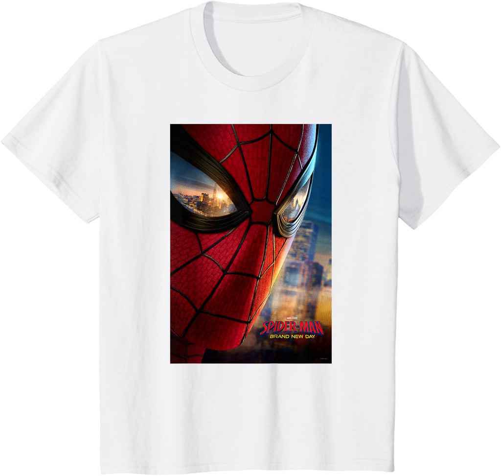 Marvel Studios Spider-Man BND Movie 2026 Mask Eyes Poster T-Shirt