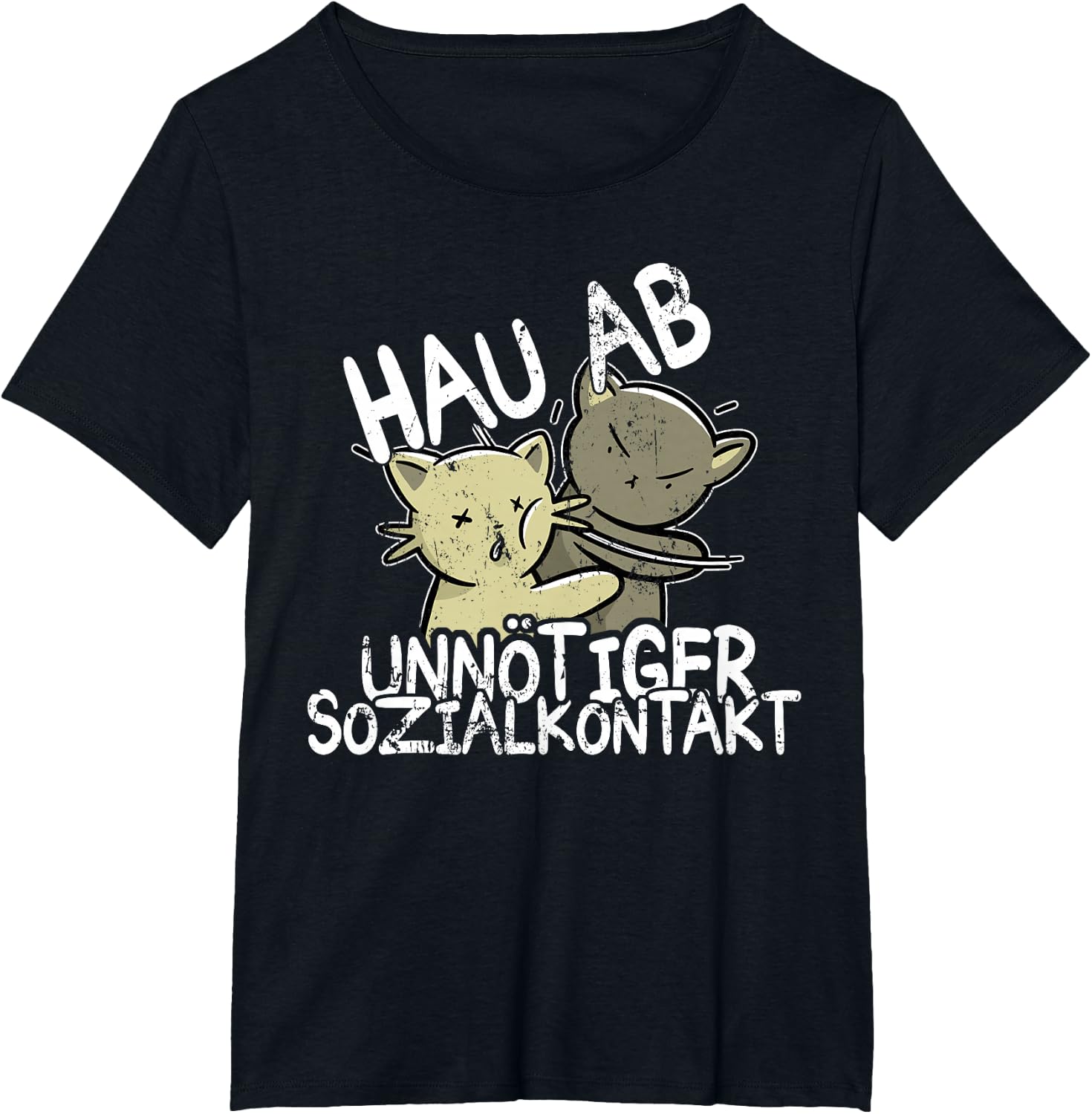 Hau Ab! Unnötiger Sozialkontakt BAKA Anime Style Geschenk T-Shirt