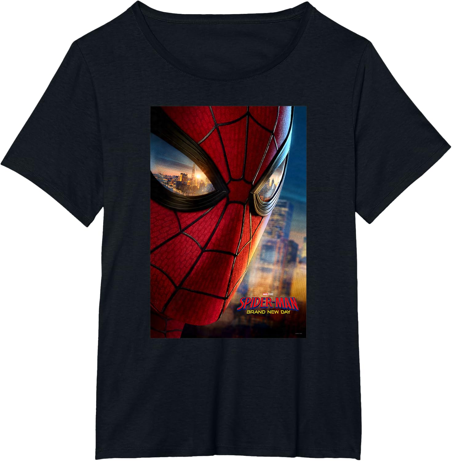 Marvel Studios Spider-Man BND Movie 2026 Mask Eyes Poster T-Shirt