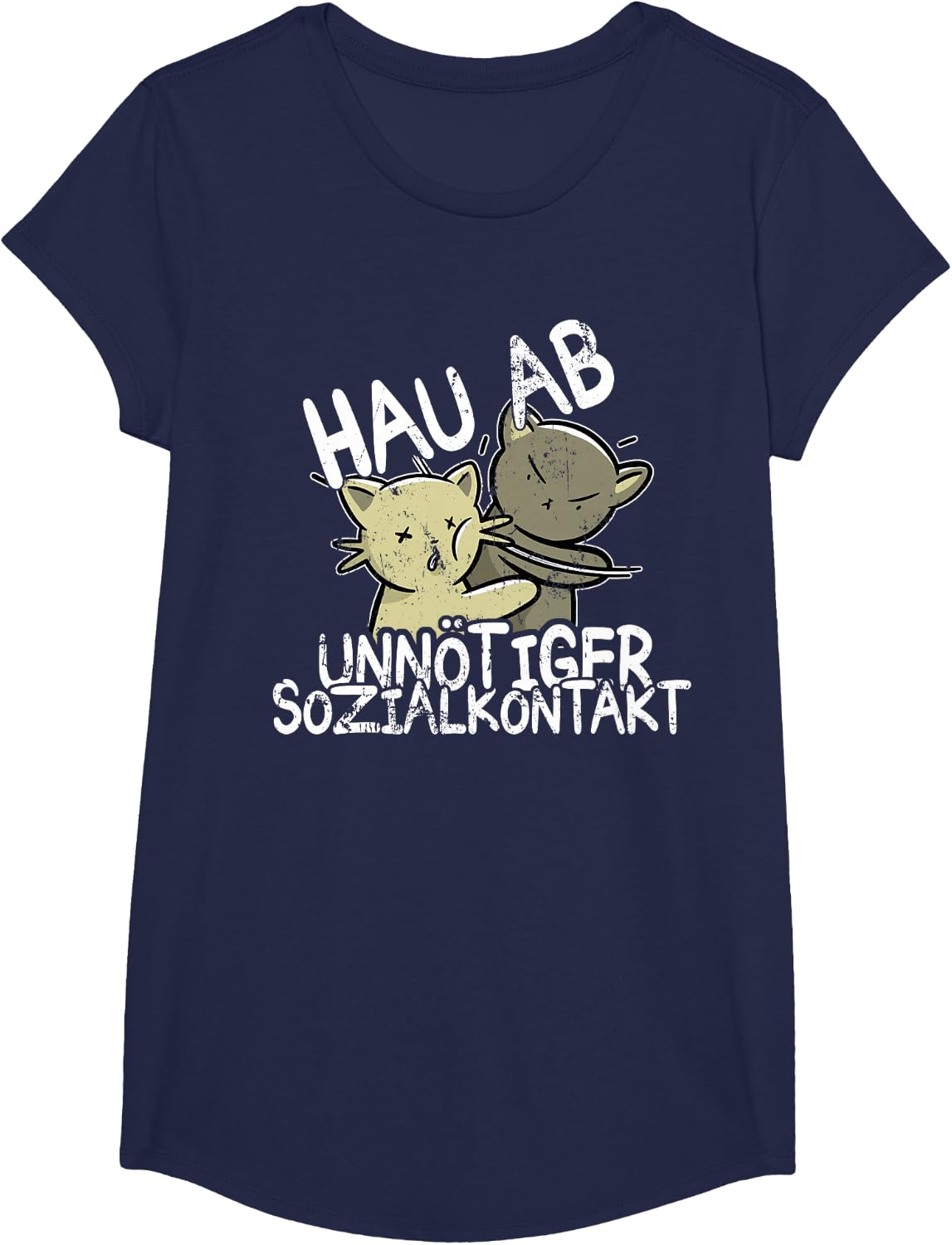 Hau Ab! Unnötiger Sozialkontakt BAKA Anime Style Geschenk T-Shirt
