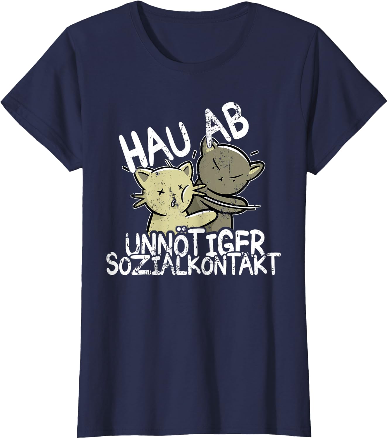 Hau Ab! Unnötiger Sozialkontakt BAKA Anime Style Geschenk T-Shirt