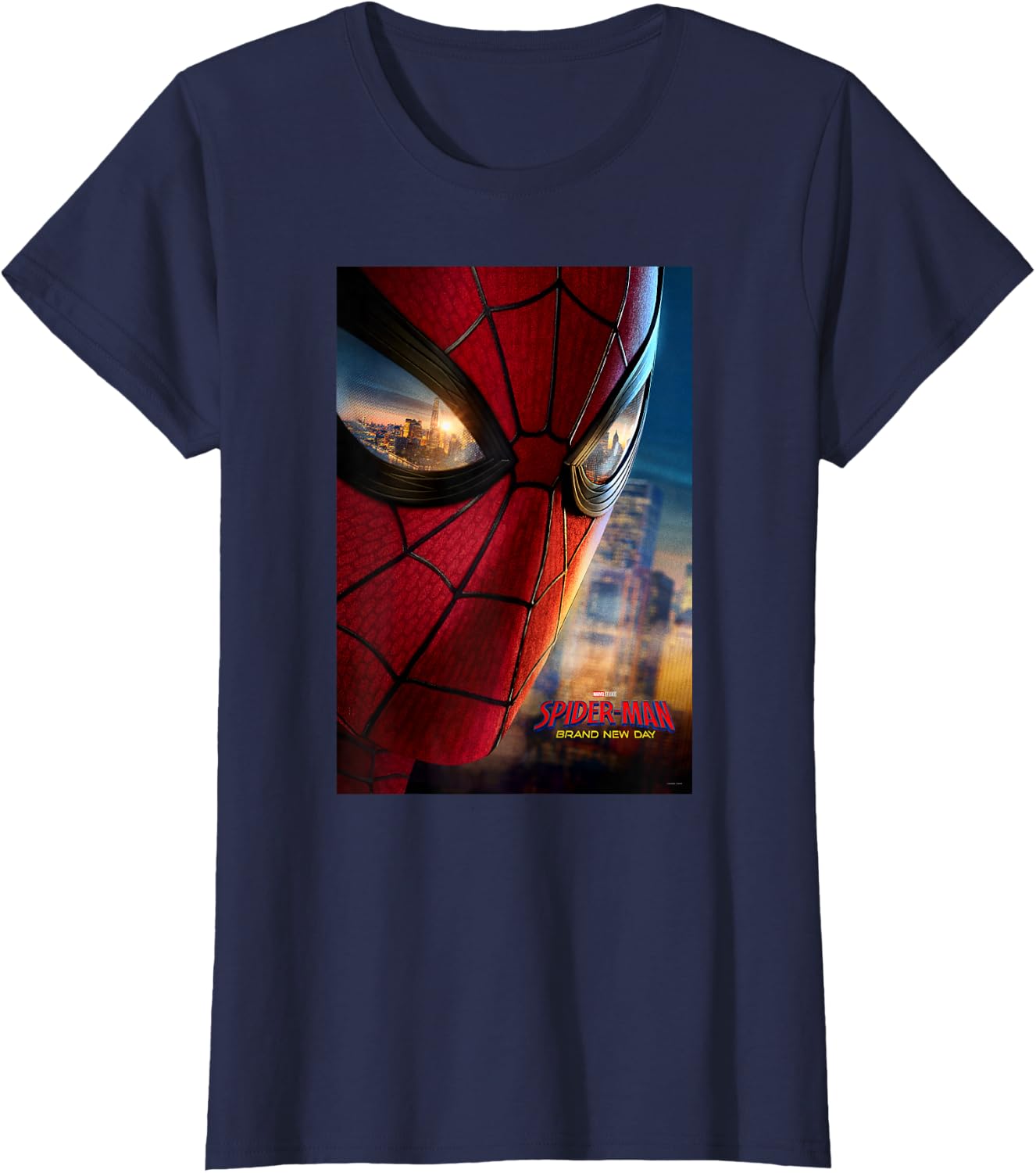 Marvel Studios Spider-Man BND Movie 2026 Mask Eyes Poster T-Shirt