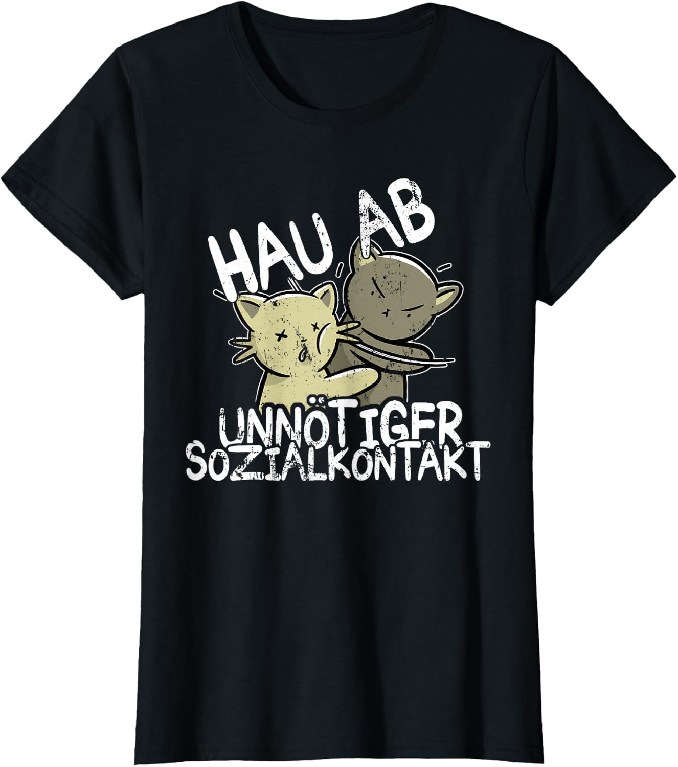 Hau Ab! Unnötiger Sozialkontakt BAKA Anime Style Geschenk T-Shirt