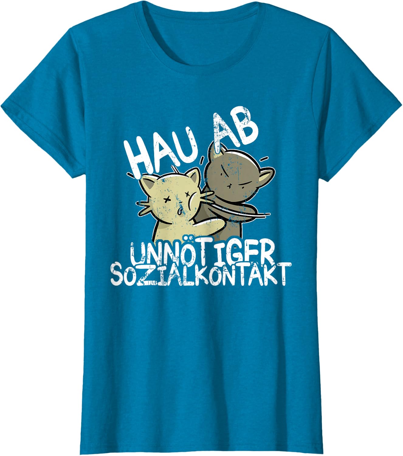 Hau Ab! Unnötiger Sozialkontakt BAKA Anime Style Geschenk T-Shirt