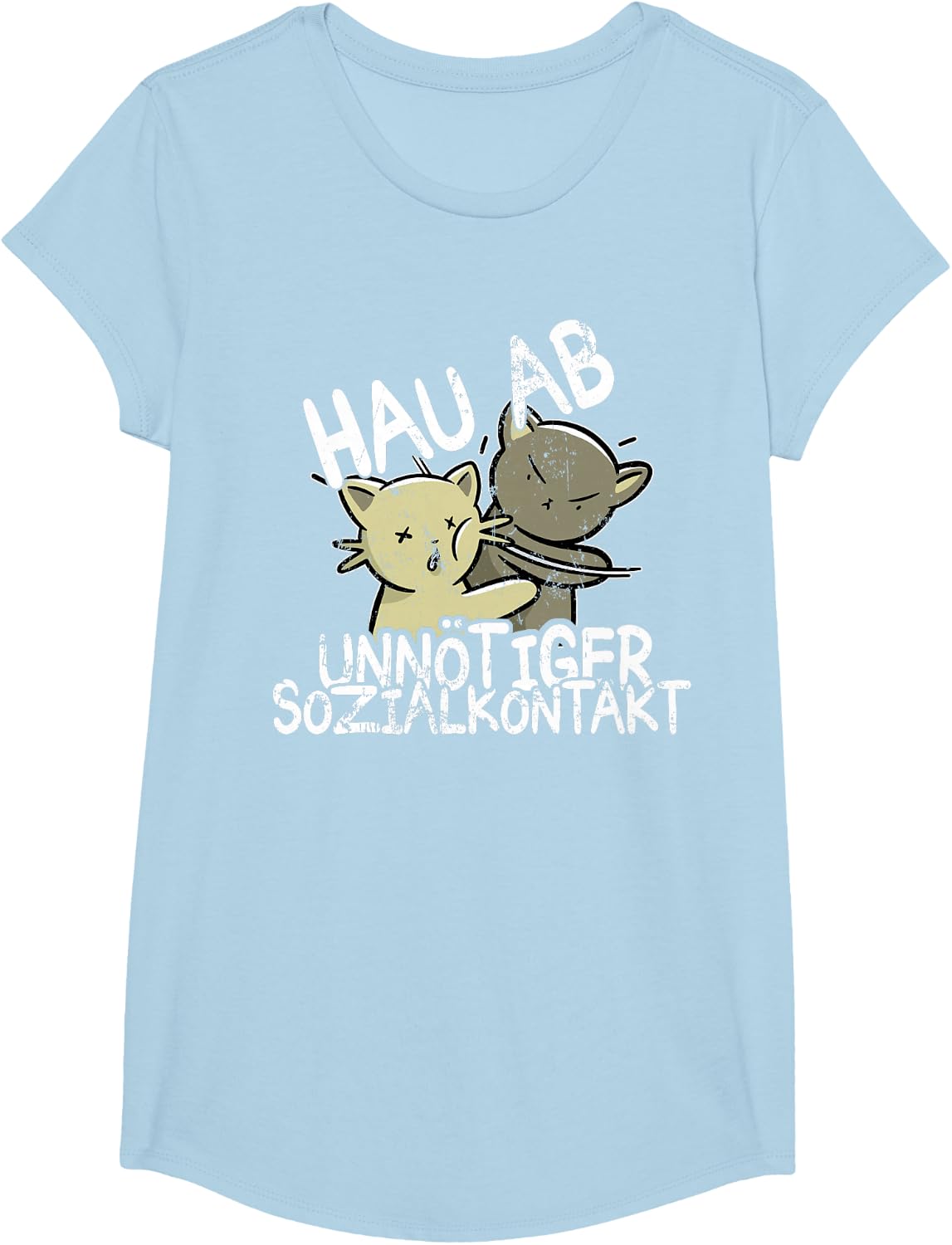 Hau Ab! Unnötiger Sozialkontakt BAKA Anime Style Geschenk T-Shirt