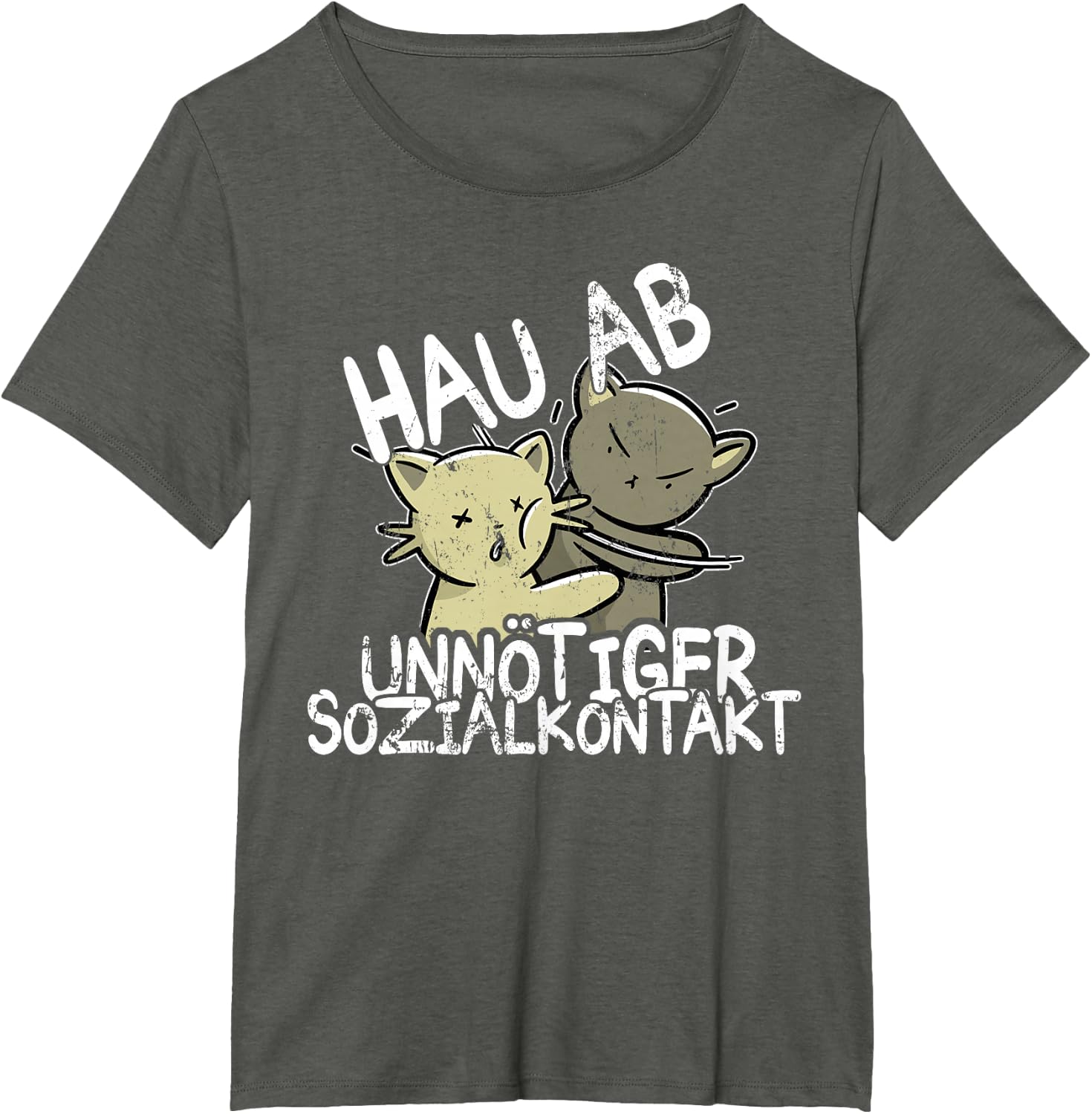 Hau Ab! Unnötiger Sozialkontakt BAKA Anime Style Geschenk T-Shirt