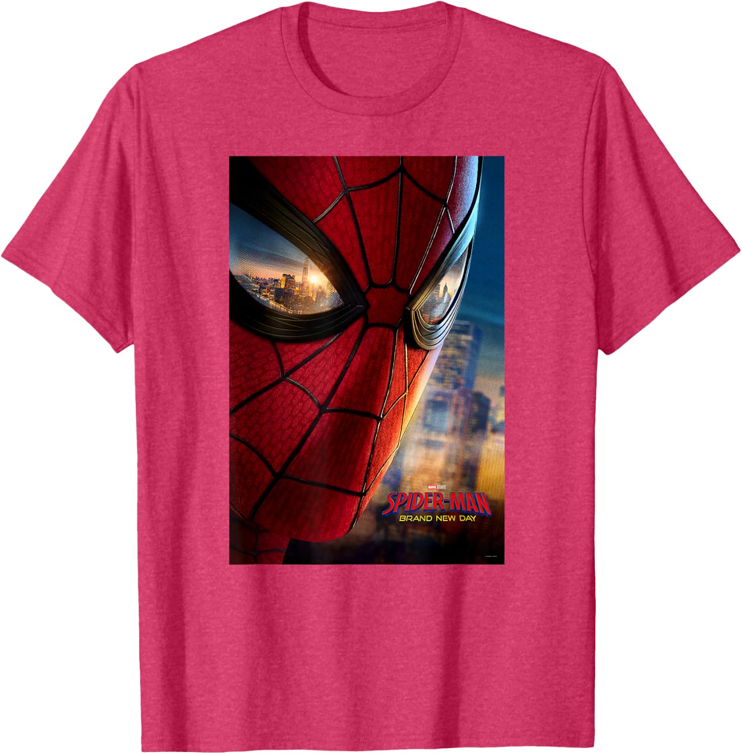 Marvel Studios Spider-Man BND Movie 2026 Mask Eyes Poster T-Shirt