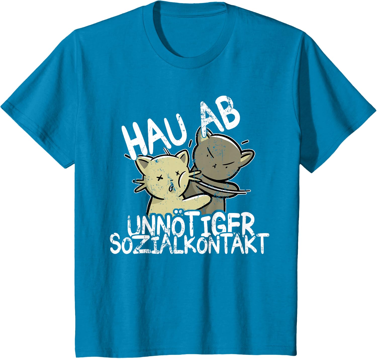 Hau Ab! Unnötiger Sozialkontakt BAKA Anime Style Geschenk T-Shirt