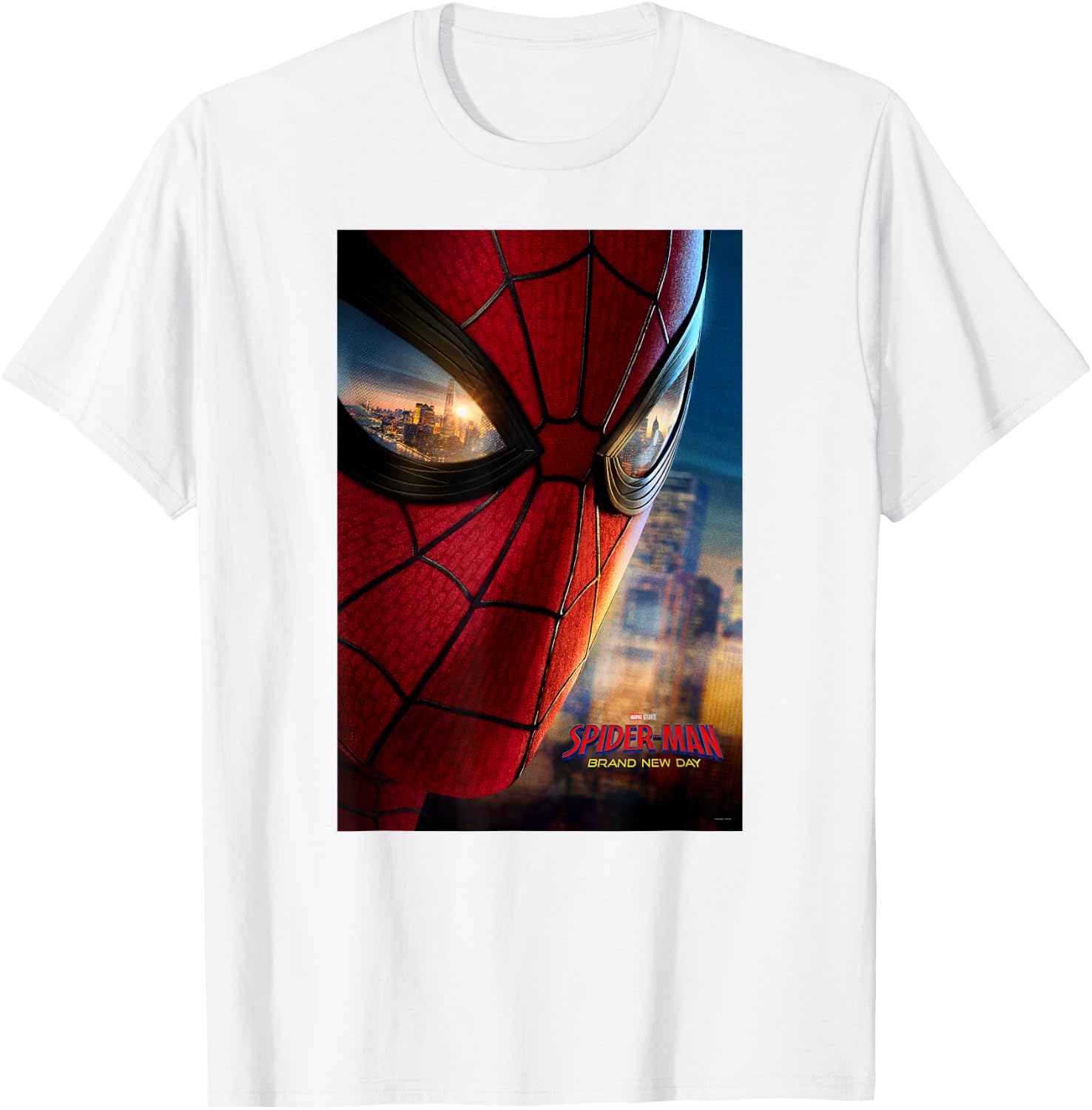 Marvel Studios Spider-Man BND Movie 2026 Mask Eyes Poster T-Shirt