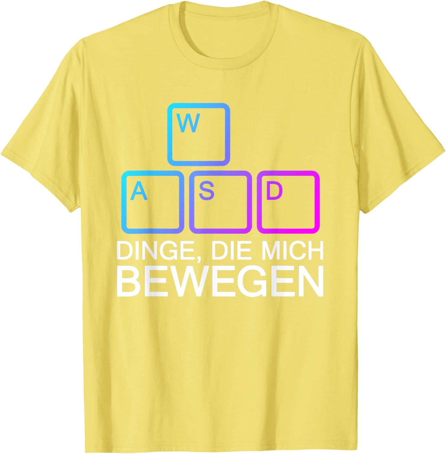Dinge Die Mich Bewegen WASD PC Gamer WASD T-Shirt