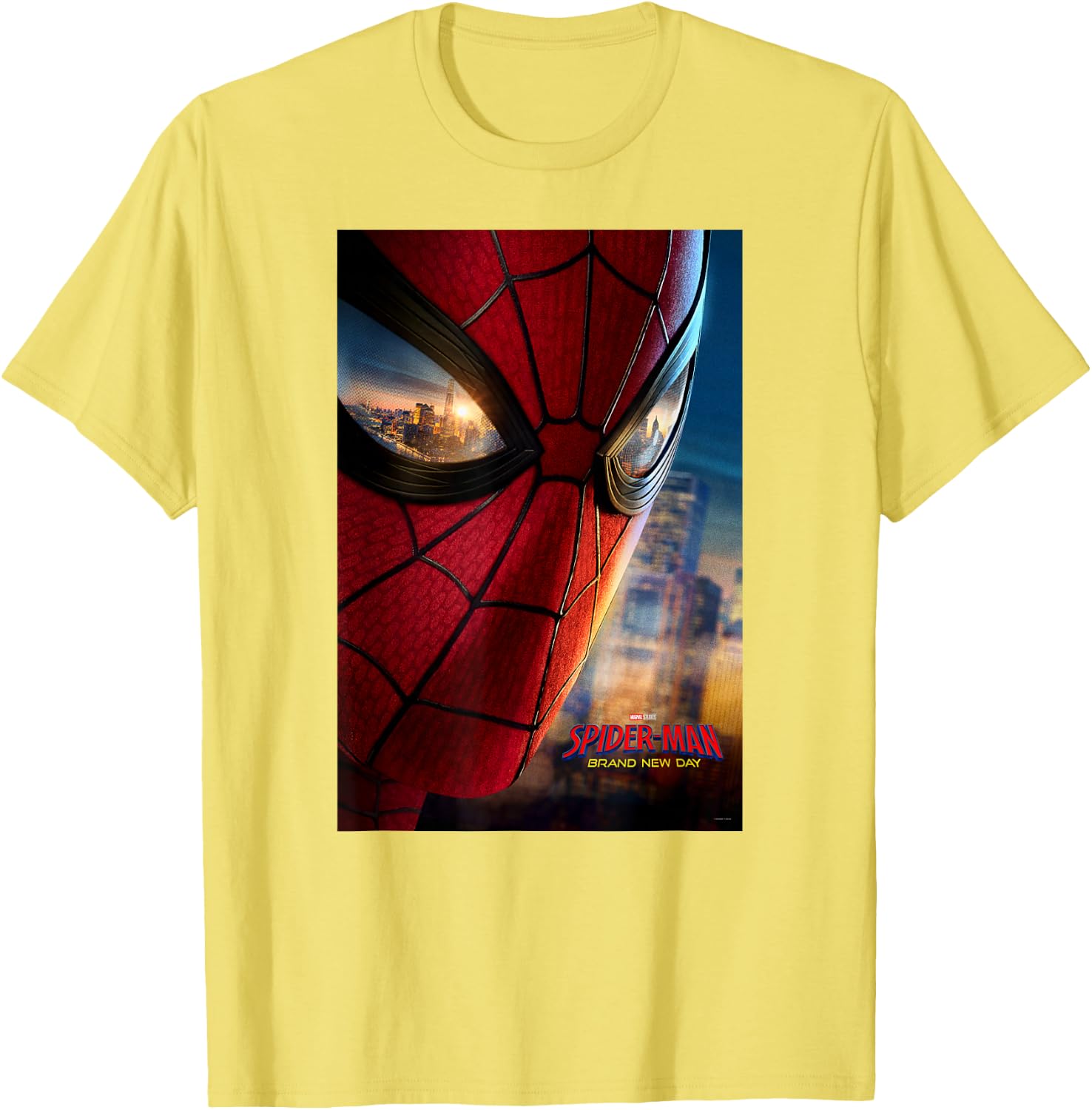 Marvel Studios Spider-Man BND Movie 2026 Mask Eyes Poster T-Shirt