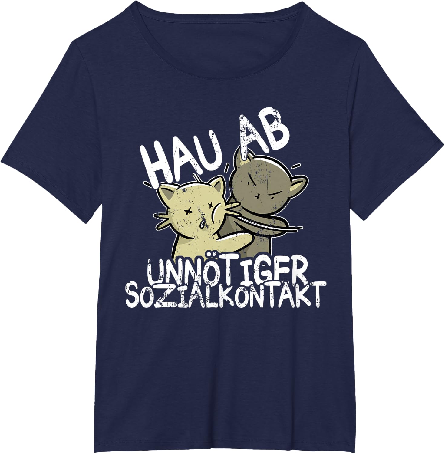 Hau Ab! Unnötiger Sozialkontakt BAKA Anime Style Geschenk T-Shirt