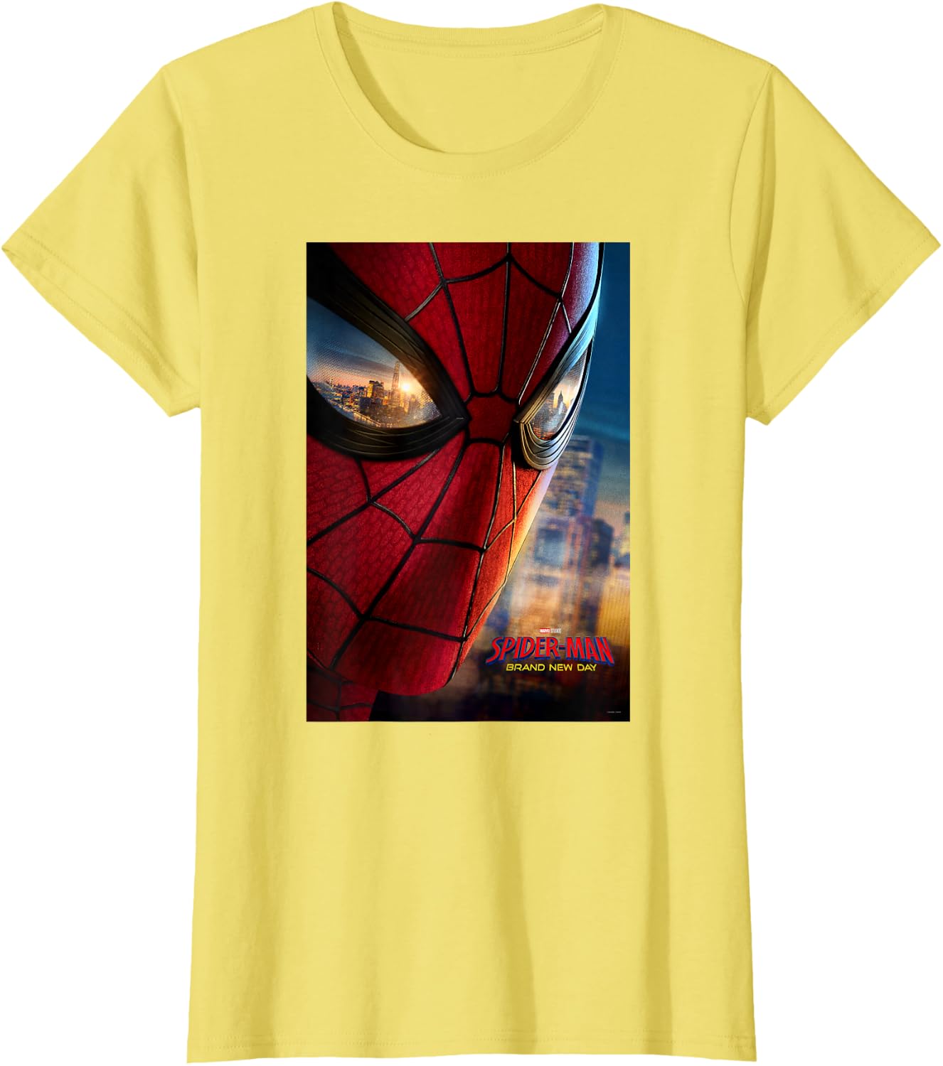 Marvel Studios Spider-Man BND Movie 2026 Mask Eyes Poster T-Shirt