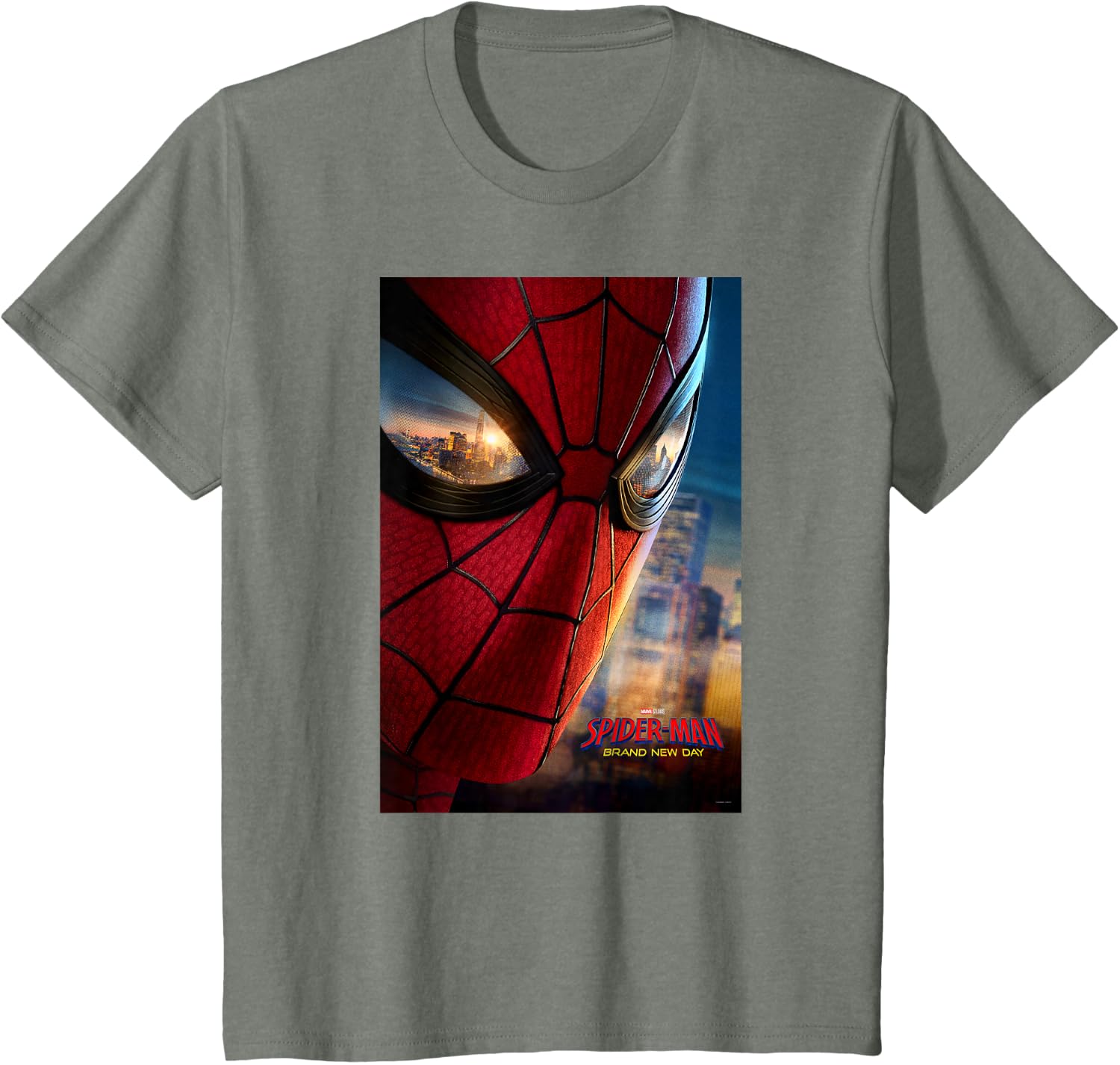 Marvel Studios Spider-Man BND Movie 2026 Mask Eyes Poster T-Shirt