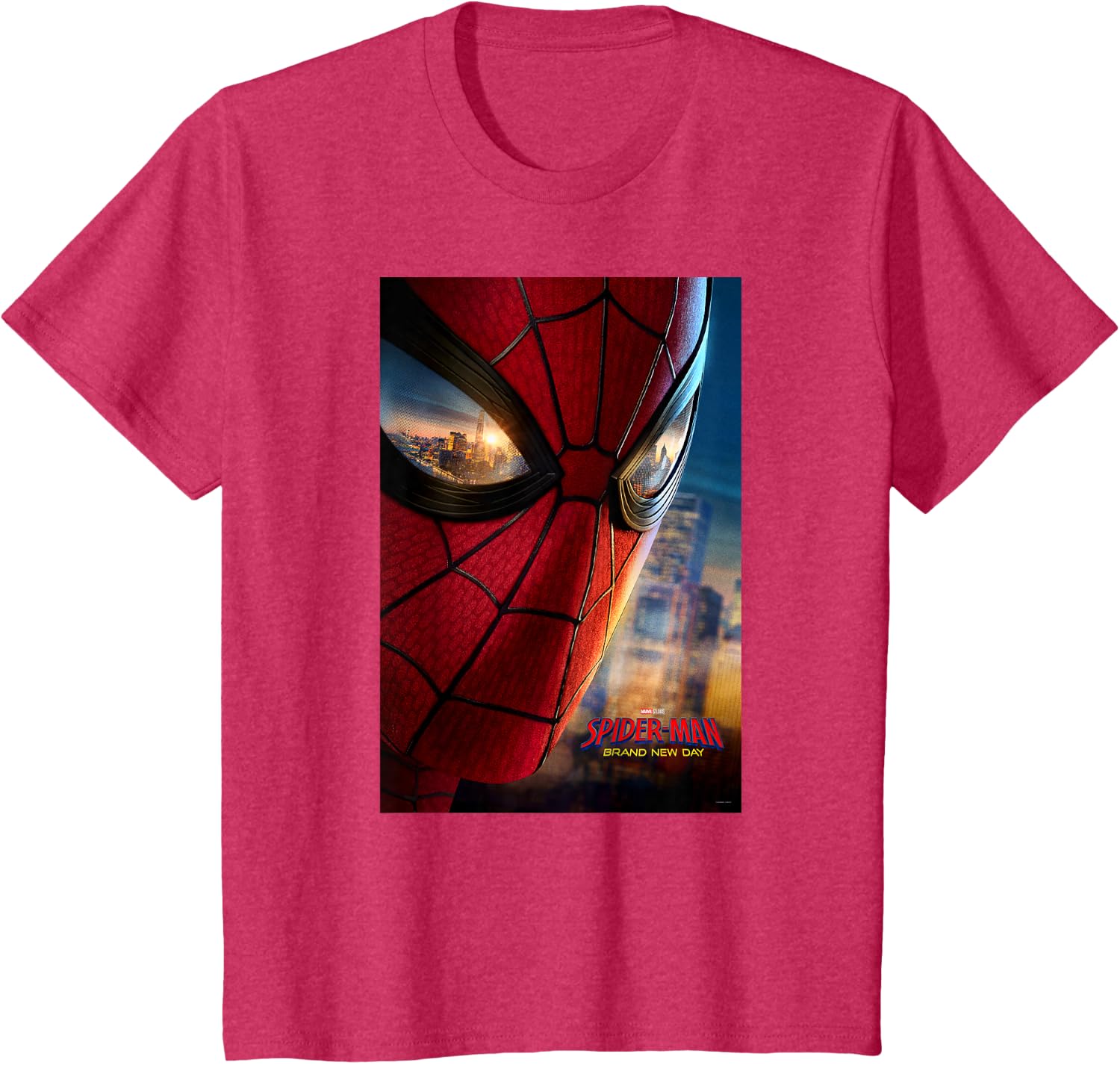 Marvel Studios Spider-Man BND Movie 2026 Mask Eyes Poster T-Shirt