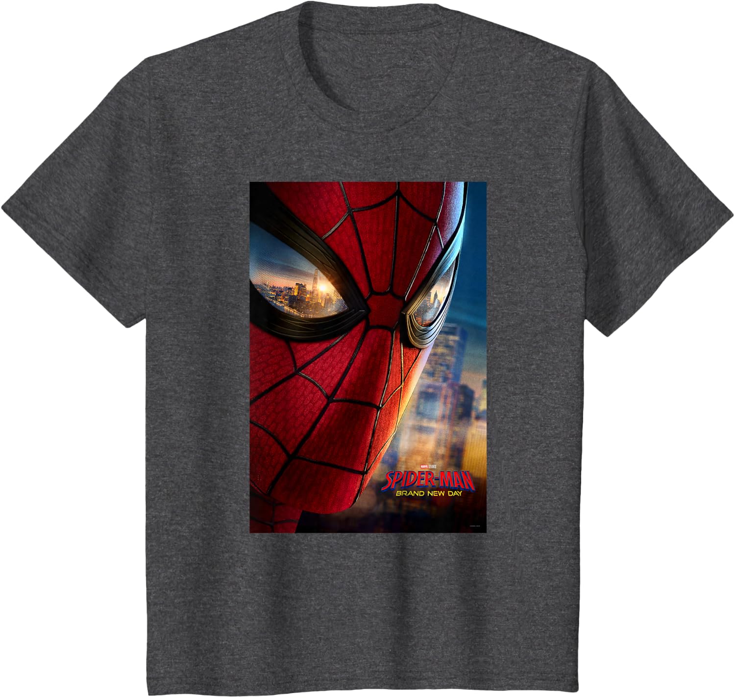 Marvel Studios Spider-Man BND Movie 2026 Mask Eyes Poster T-Shirt