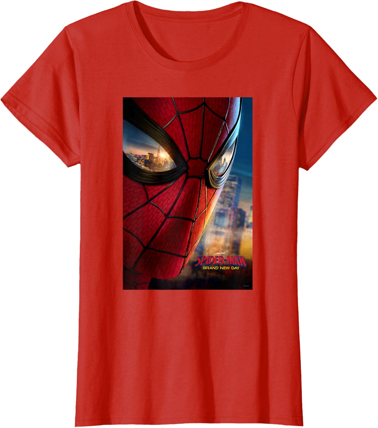 Marvel Studios Spider-Man BND Movie 2026 Mask Eyes Poster T-Shirt