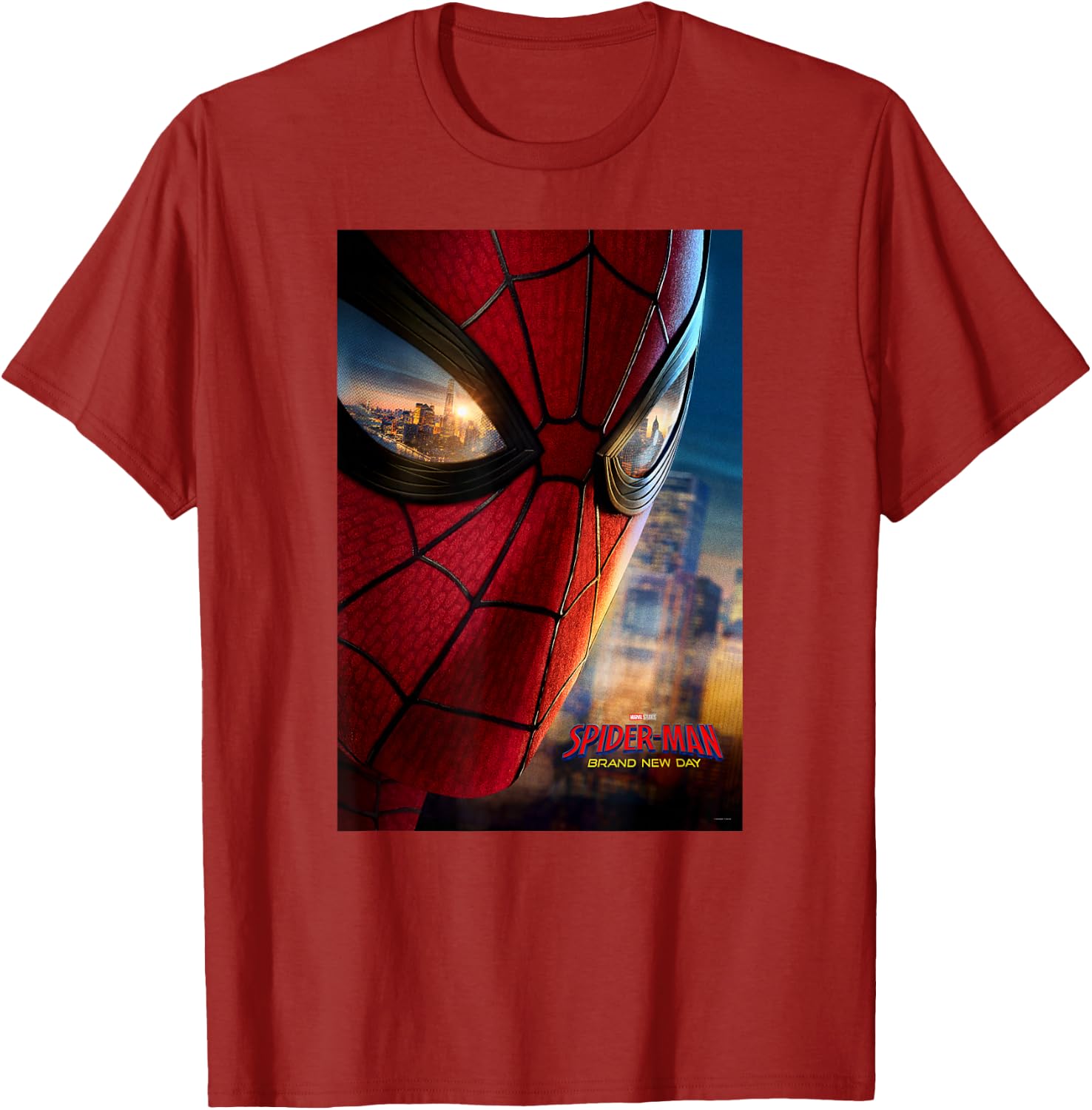 Marvel Studios Spider-Man BND Movie 2026 Mask Eyes Poster T-Shirt