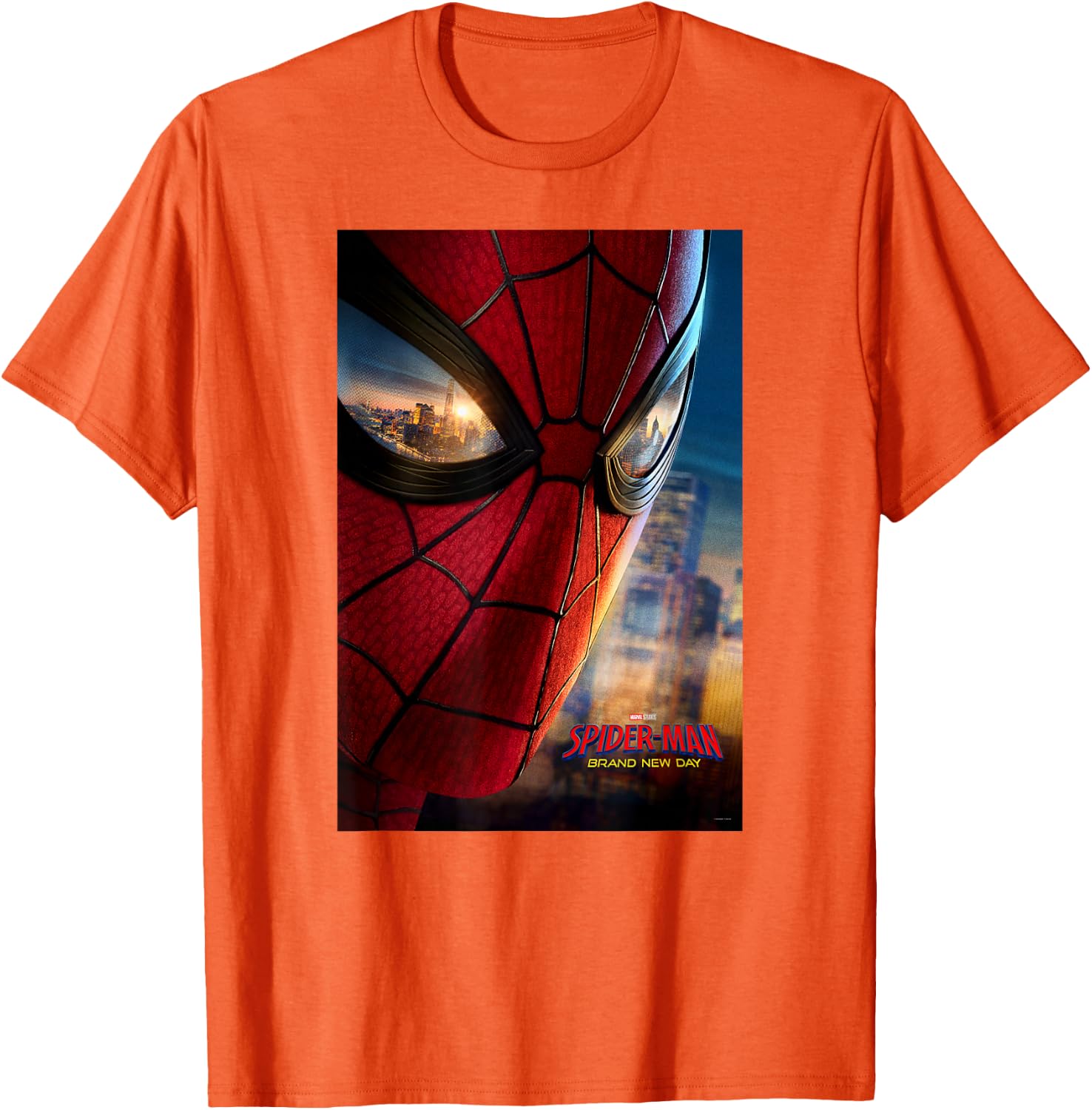 Marvel Studios Spider-Man BND Movie 2026 Mask Eyes Poster T-Shirt