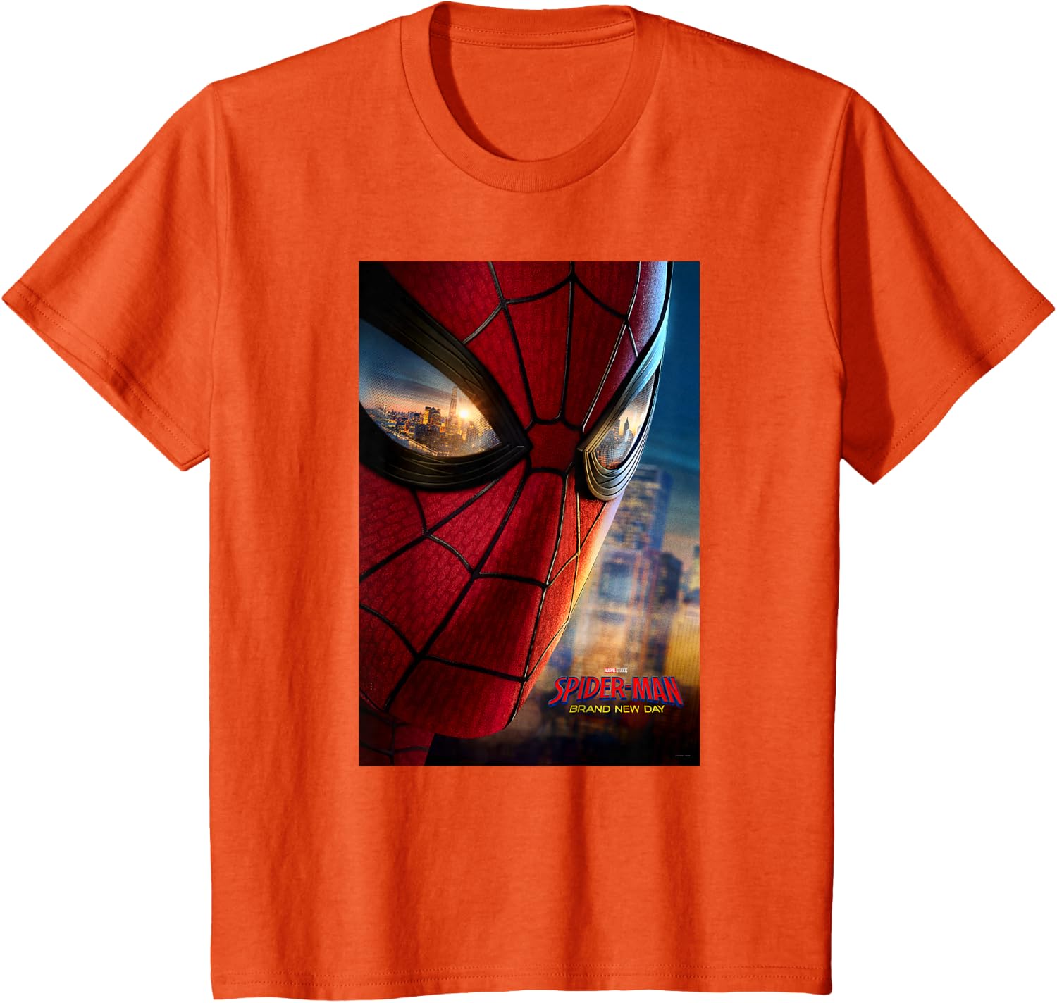 Marvel Studios Spider-Man BND Movie 2026 Mask Eyes Poster T-Shirt