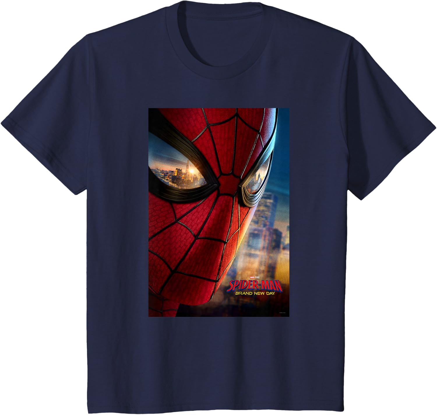 Marvel Studios Spider-Man BND Movie 2026 Mask Eyes Poster T-Shirt