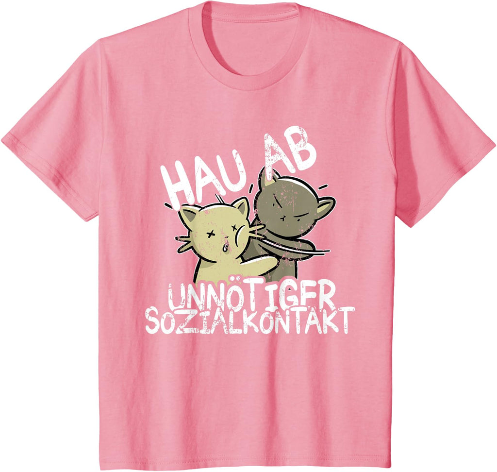 Hau Ab! Unnötiger Sozialkontakt BAKA Anime Style Geschenk T-Shirt