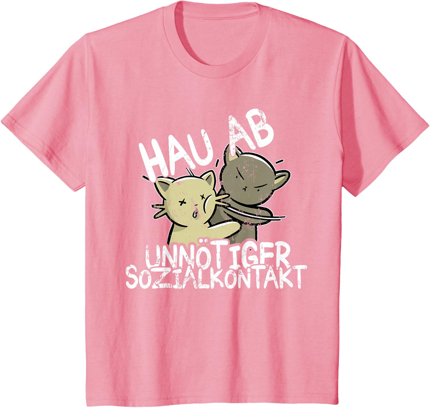 Hau Ab! Unnötiger Sozialkontakt BAKA Anime Style Geschenk T-Shirt