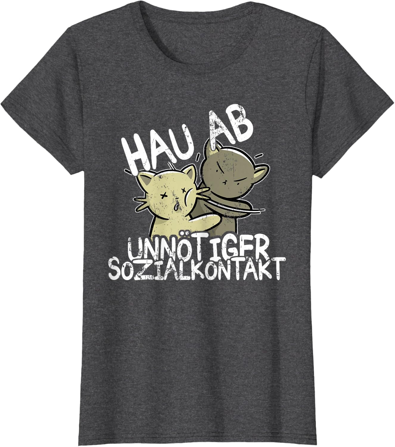 Hau Ab! Unnötiger Sozialkontakt BAKA Anime Style Geschenk T-Shirt