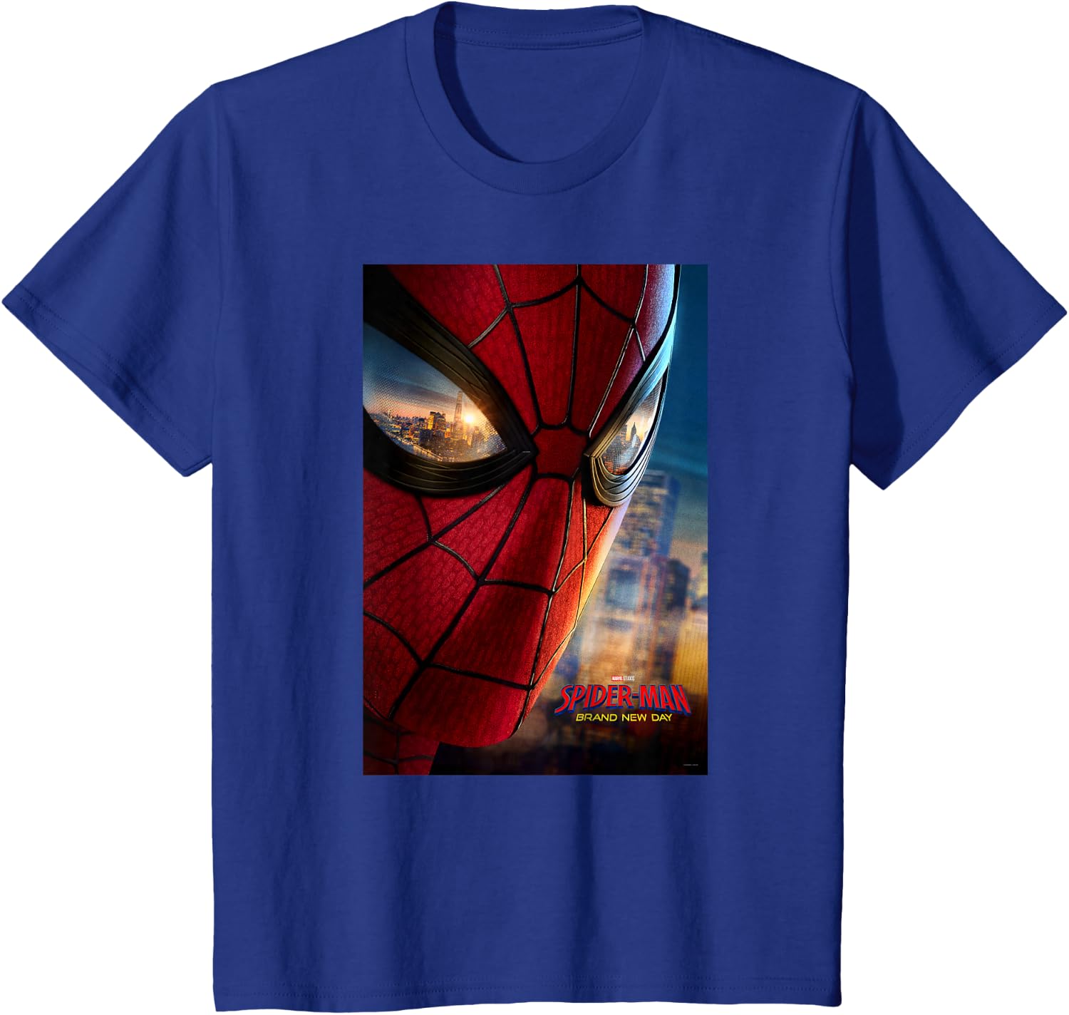 Marvel Studios Spider-Man BND Movie 2026 Mask Eyes Poster T-Shirt