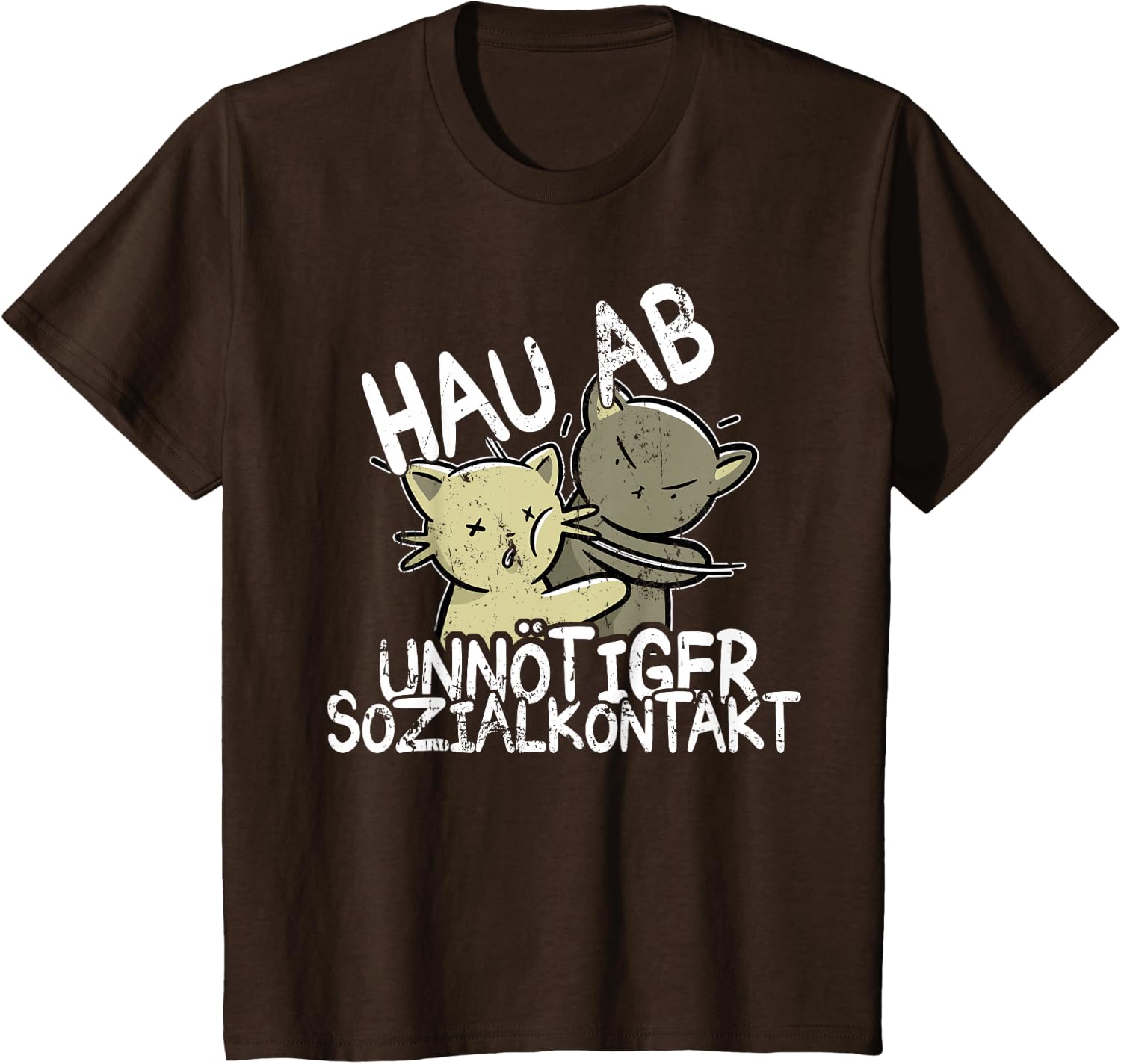 Hau Ab! Unnötiger Sozialkontakt BAKA Anime Style Geschenk T-Shirt