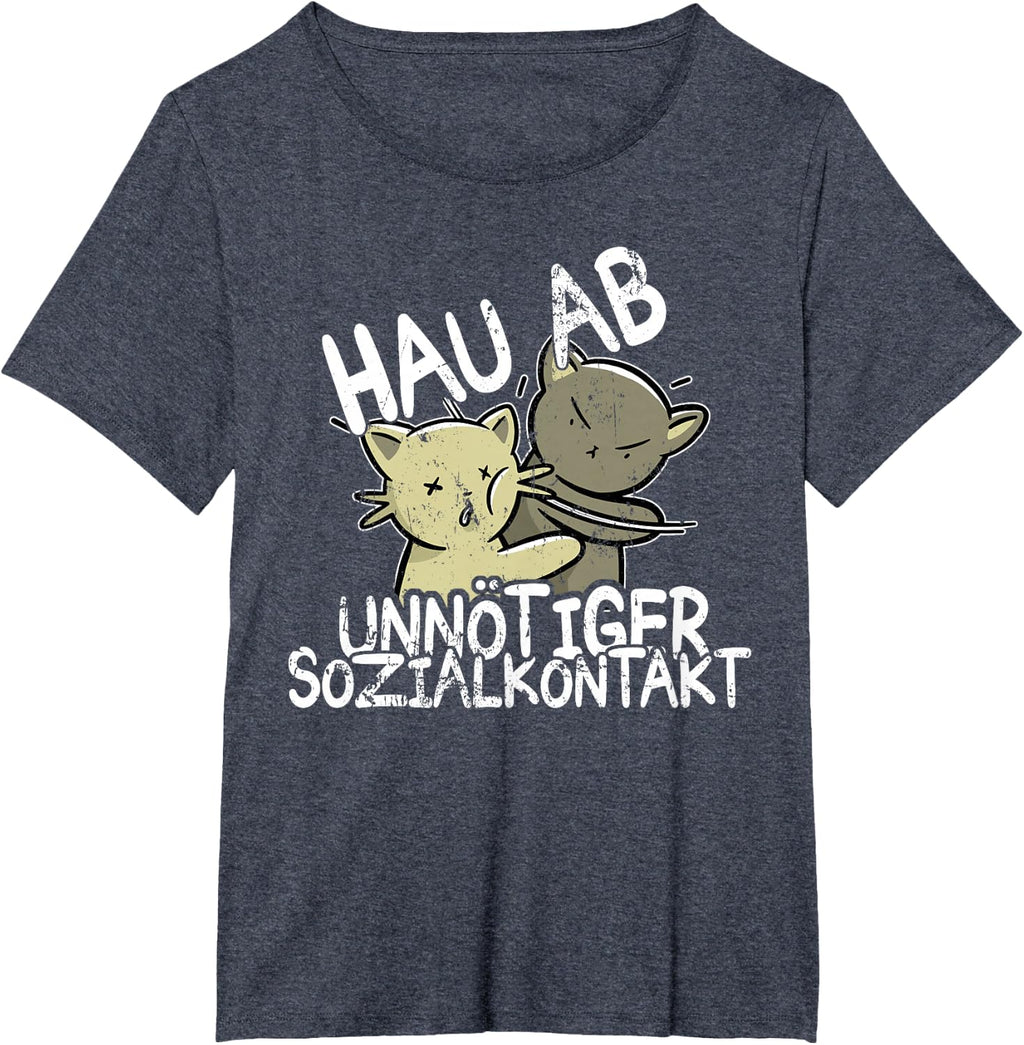 Hau Ab! Unnötiger Sozialkontakt BAKA Anime Style Geschenk T-Shirt