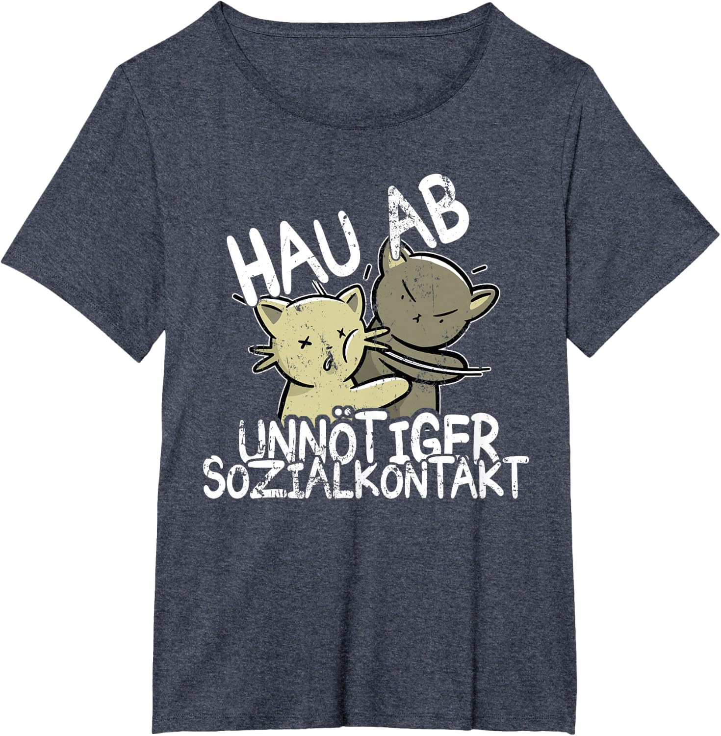 Hau Ab! Unnötiger Sozialkontakt BAKA Anime Style Geschenk T-Shirt