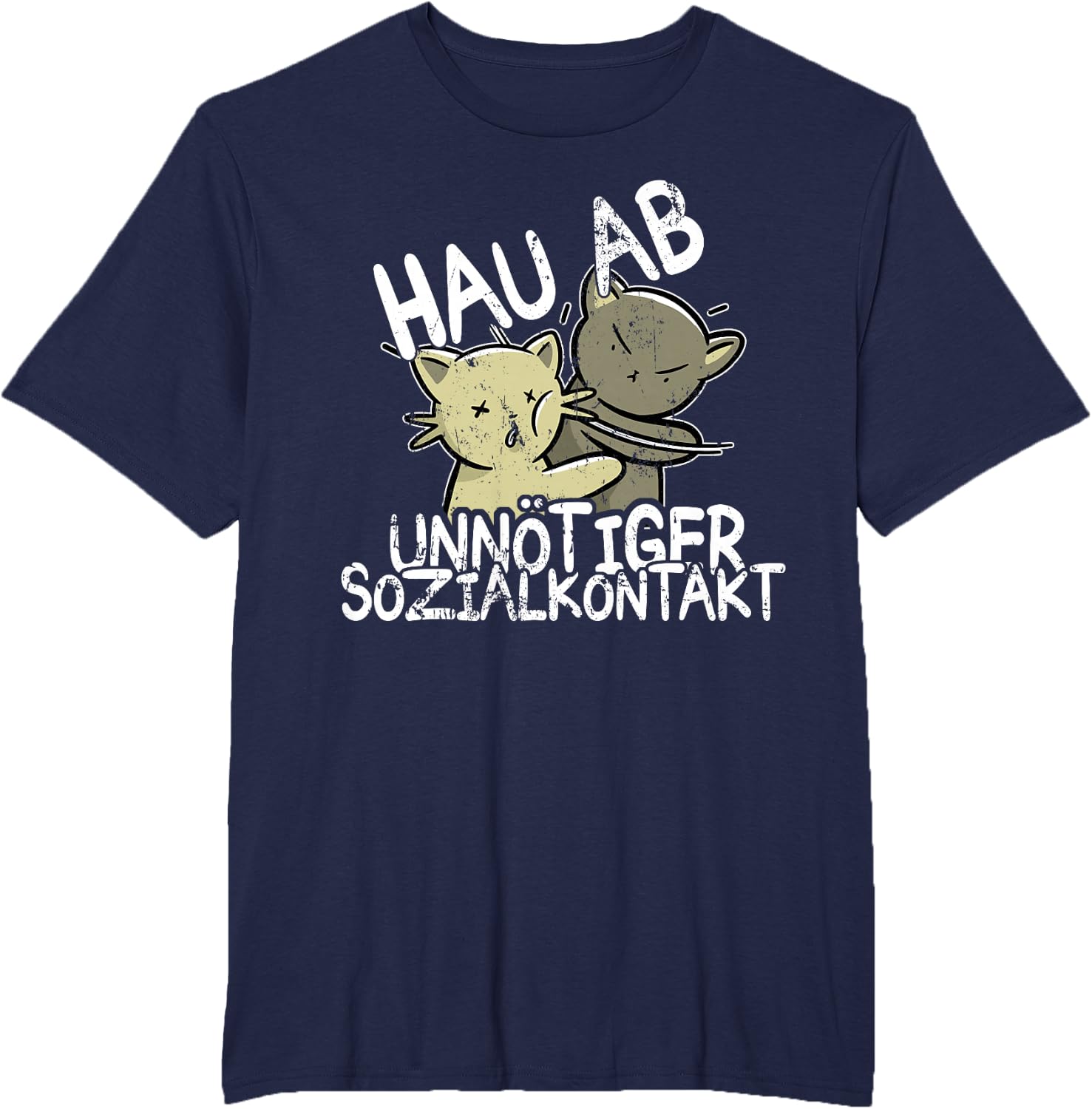 Hau Ab! Unnötiger Sozialkontakt BAKA Anime Style Geschenk T-Shirt