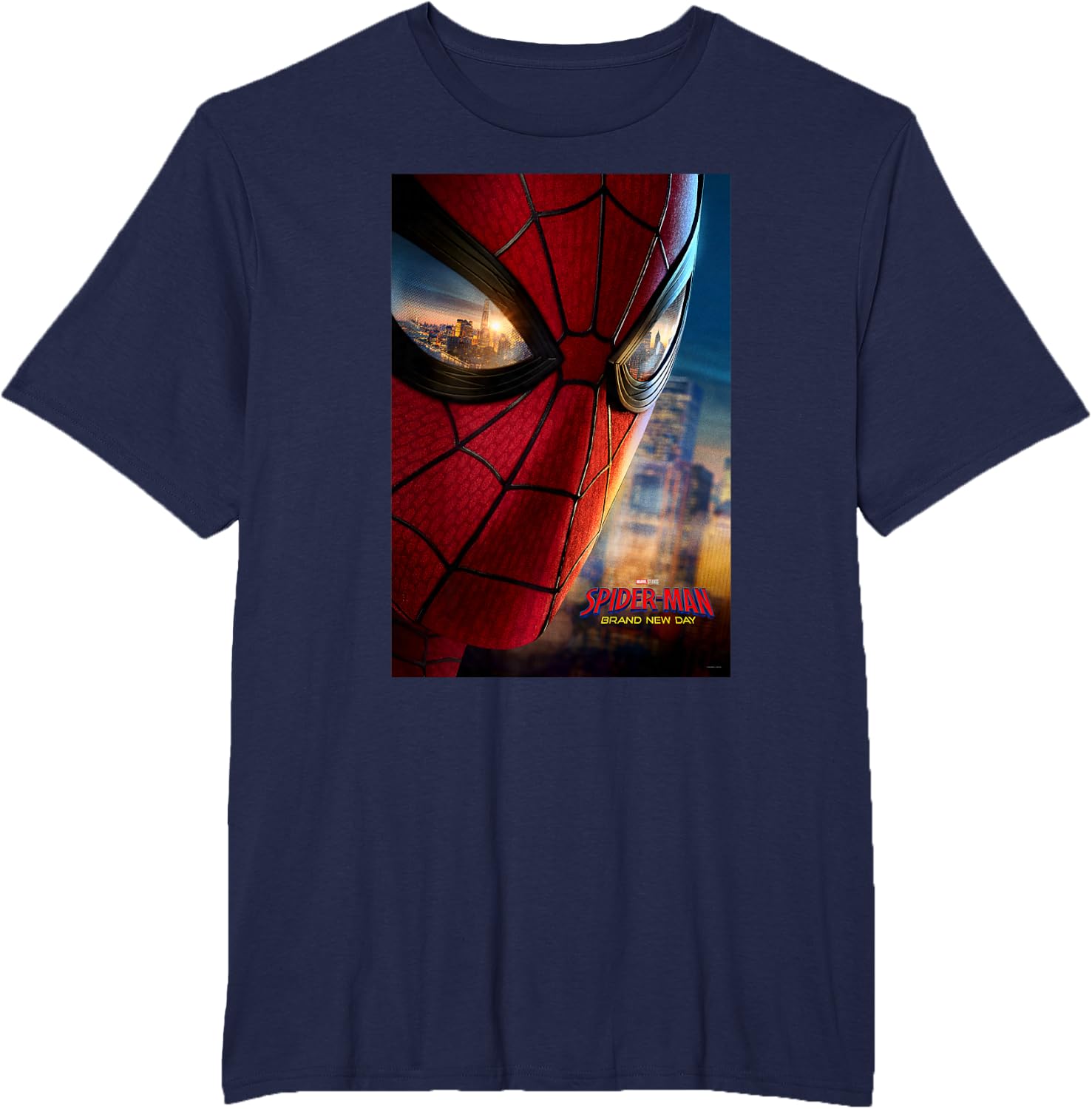 Marvel Studios Spider-Man BND Movie 2026 Mask Eyes Poster T-Shirt