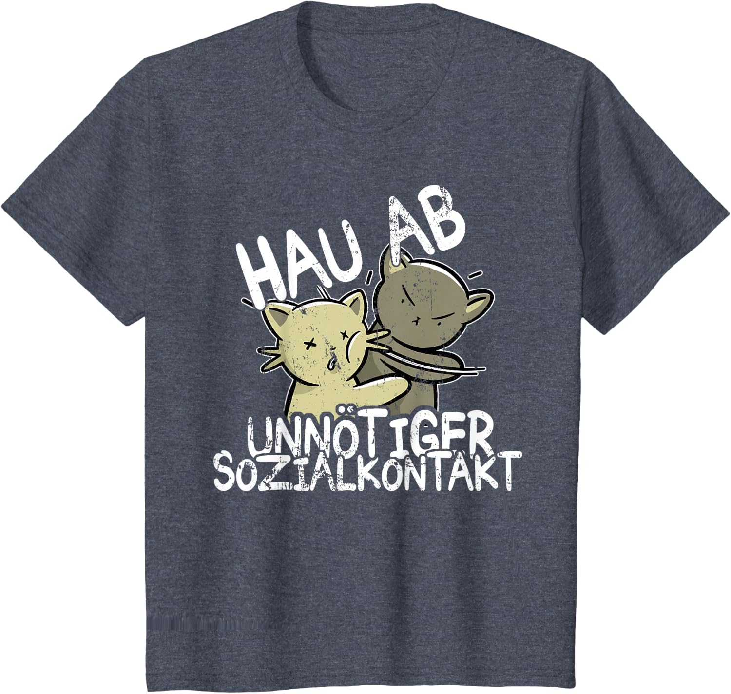Hau Ab! Unnötiger Sozialkontakt BAKA Anime Style Geschenk T-Shirt