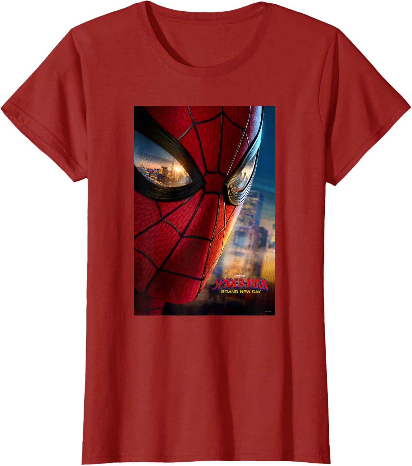 Marvel Studios Spider-Man BND Movie 2026 Mask Eyes Poster T-Shirt