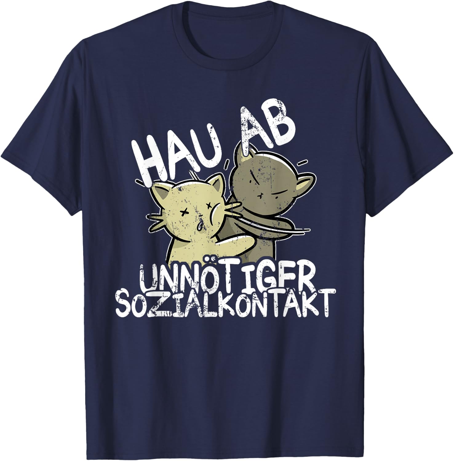 Hau Ab! Unnötiger Sozialkontakt BAKA Anime Style Geschenk T-Shirt