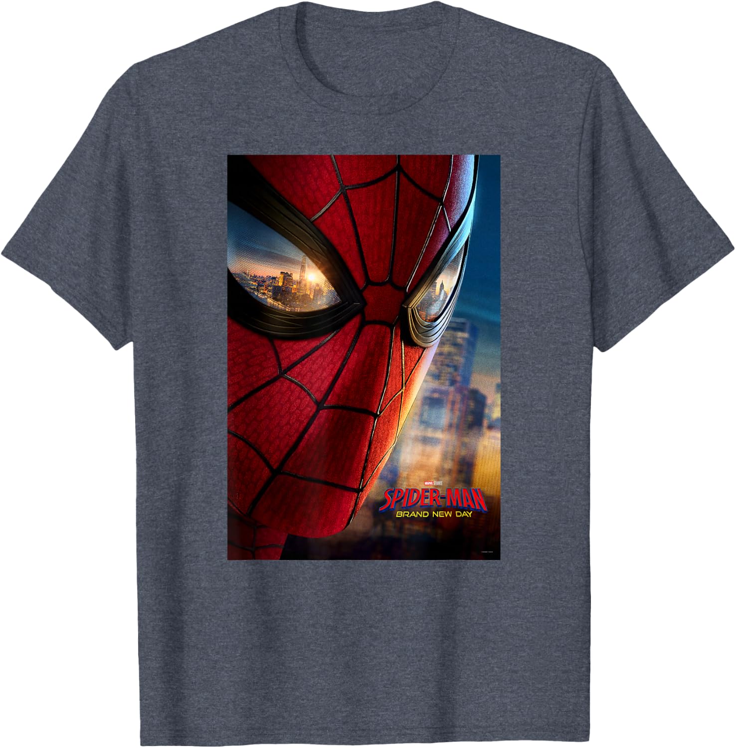 Marvel Studios Spider-Man BND Movie 2026 Mask Eyes Poster T-Shirt