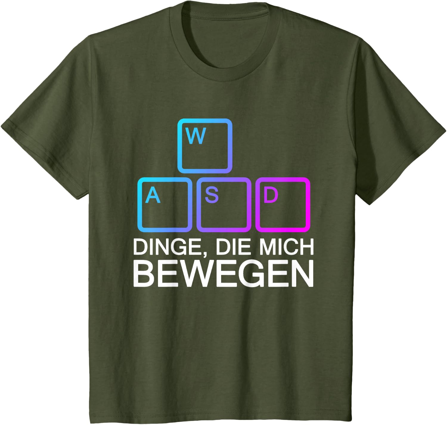 Dinge Die Mich Bewegen WASD PC Gamer WASD T-Shirt