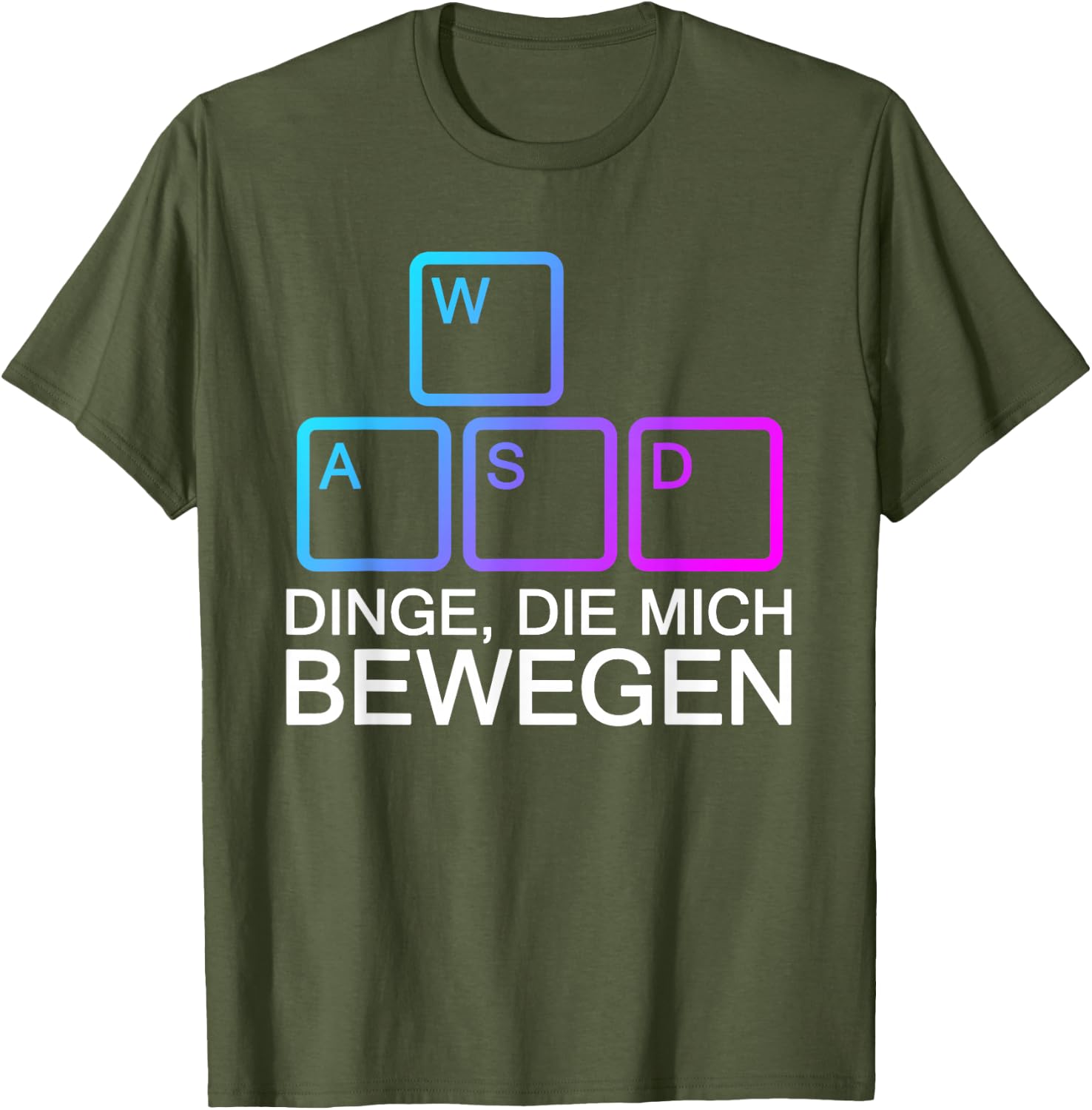 Dinge Die Mich Bewegen WASD PC Gamer WASD T-Shirt