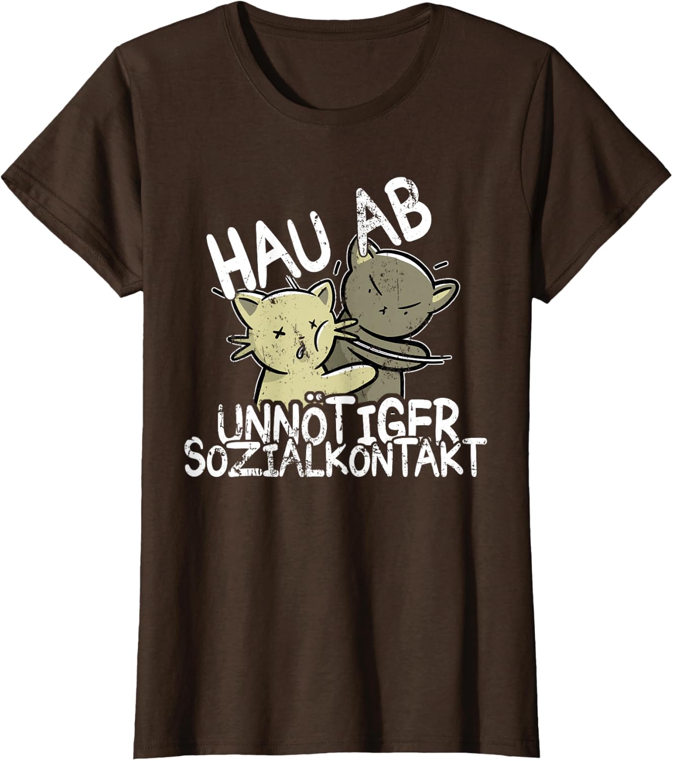 Hau Ab! Unnötiger Sozialkontakt BAKA Anime Style Geschenk T-Shirt
