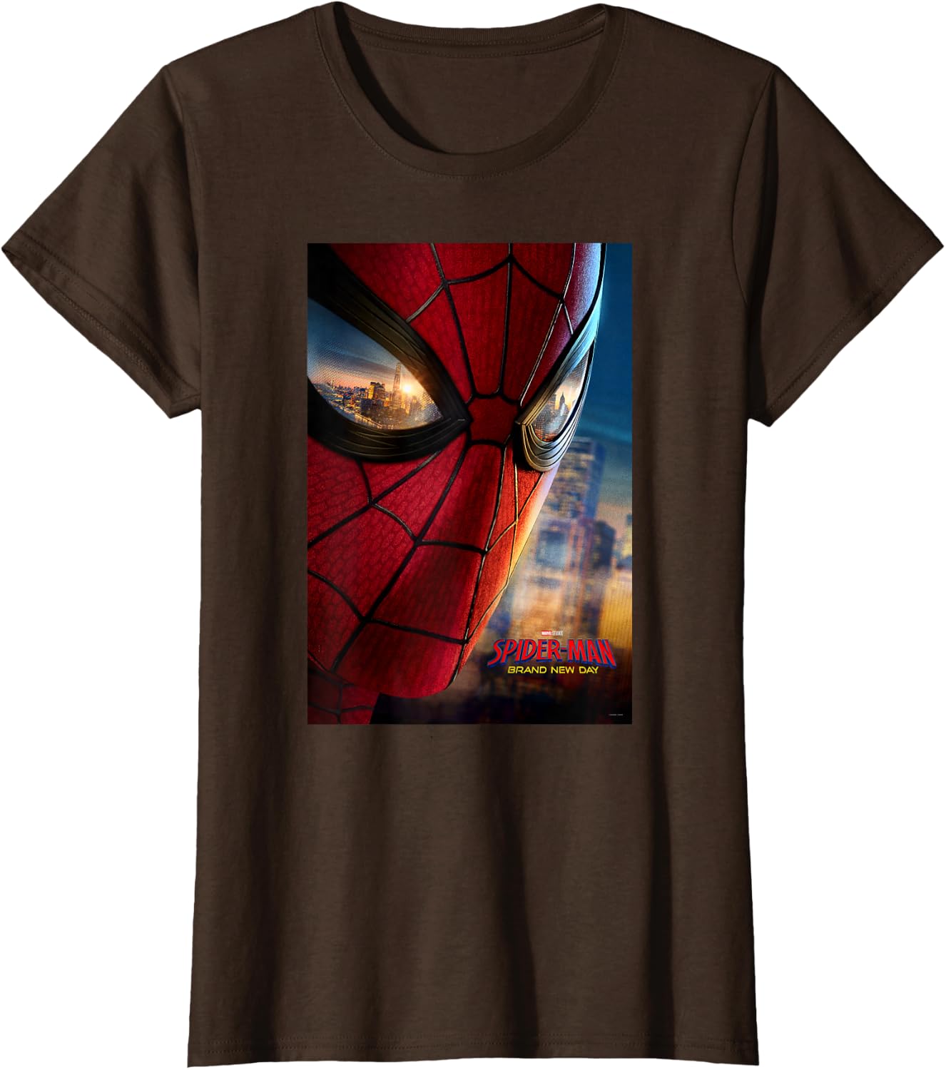 Marvel Studios Spider-Man BND Movie 2026 Mask Eyes Poster T-Shirt