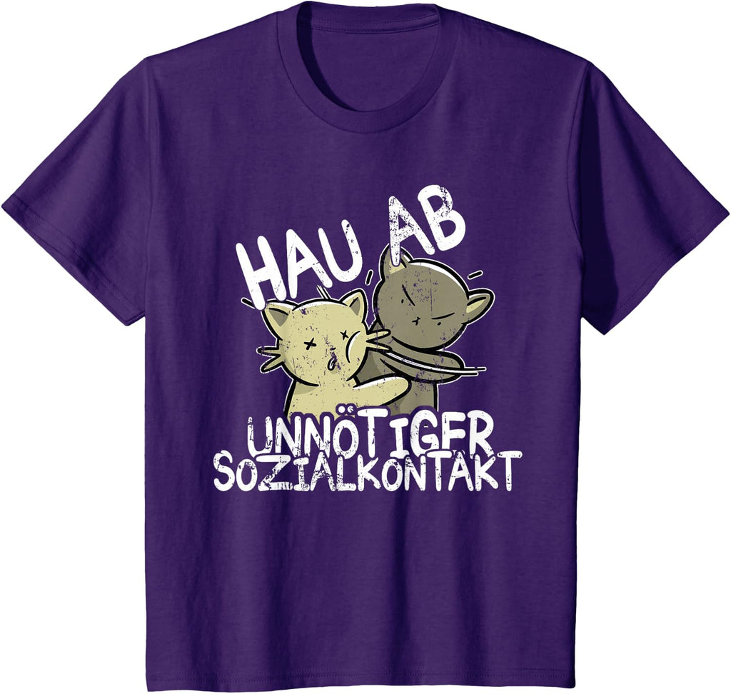 Hau Ab! Unnötiger Sozialkontakt BAKA Anime Style Geschenk T-Shirt