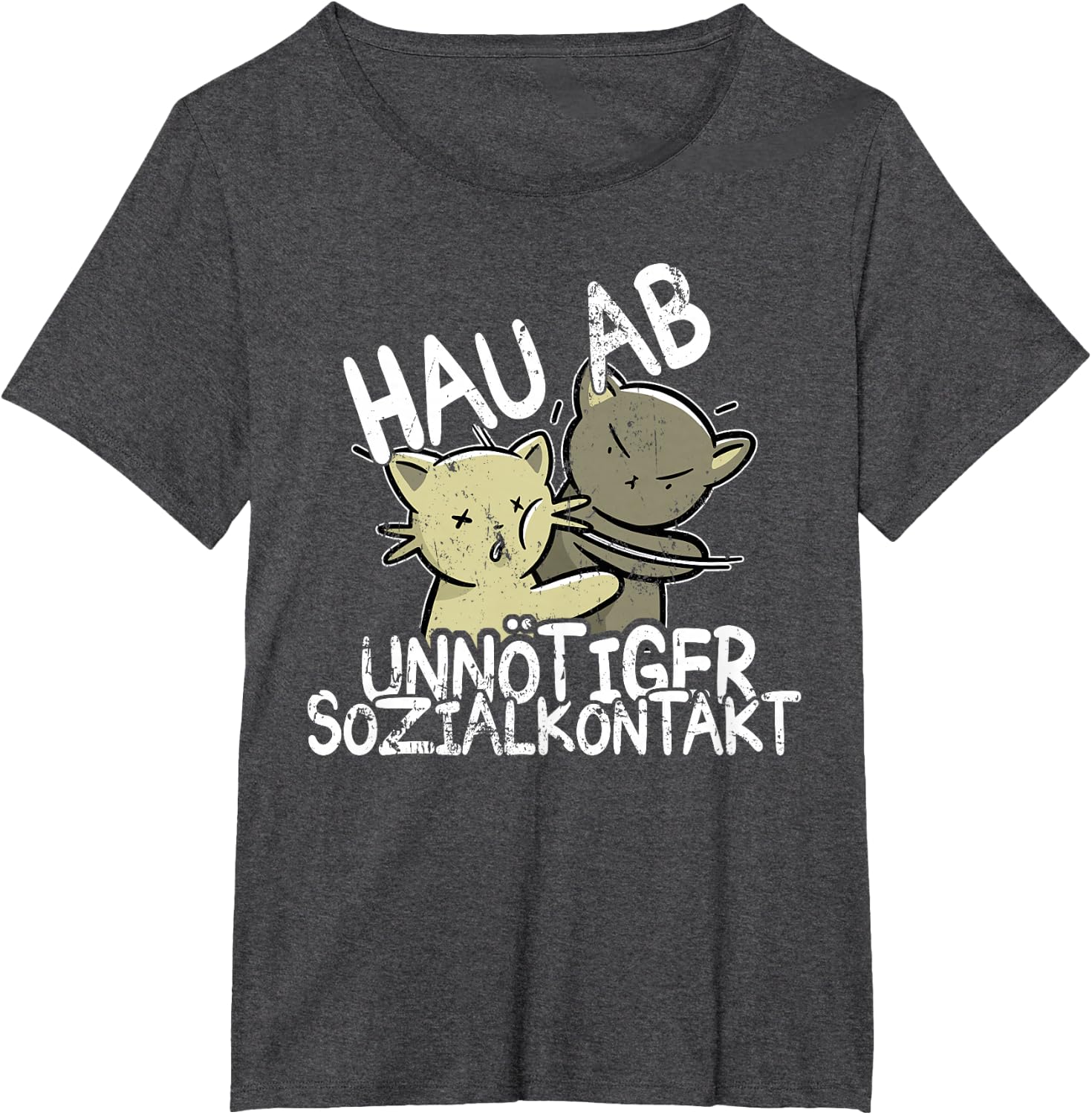 Hau Ab! Unnötiger Sozialkontakt BAKA Anime Style Geschenk T-Shirt